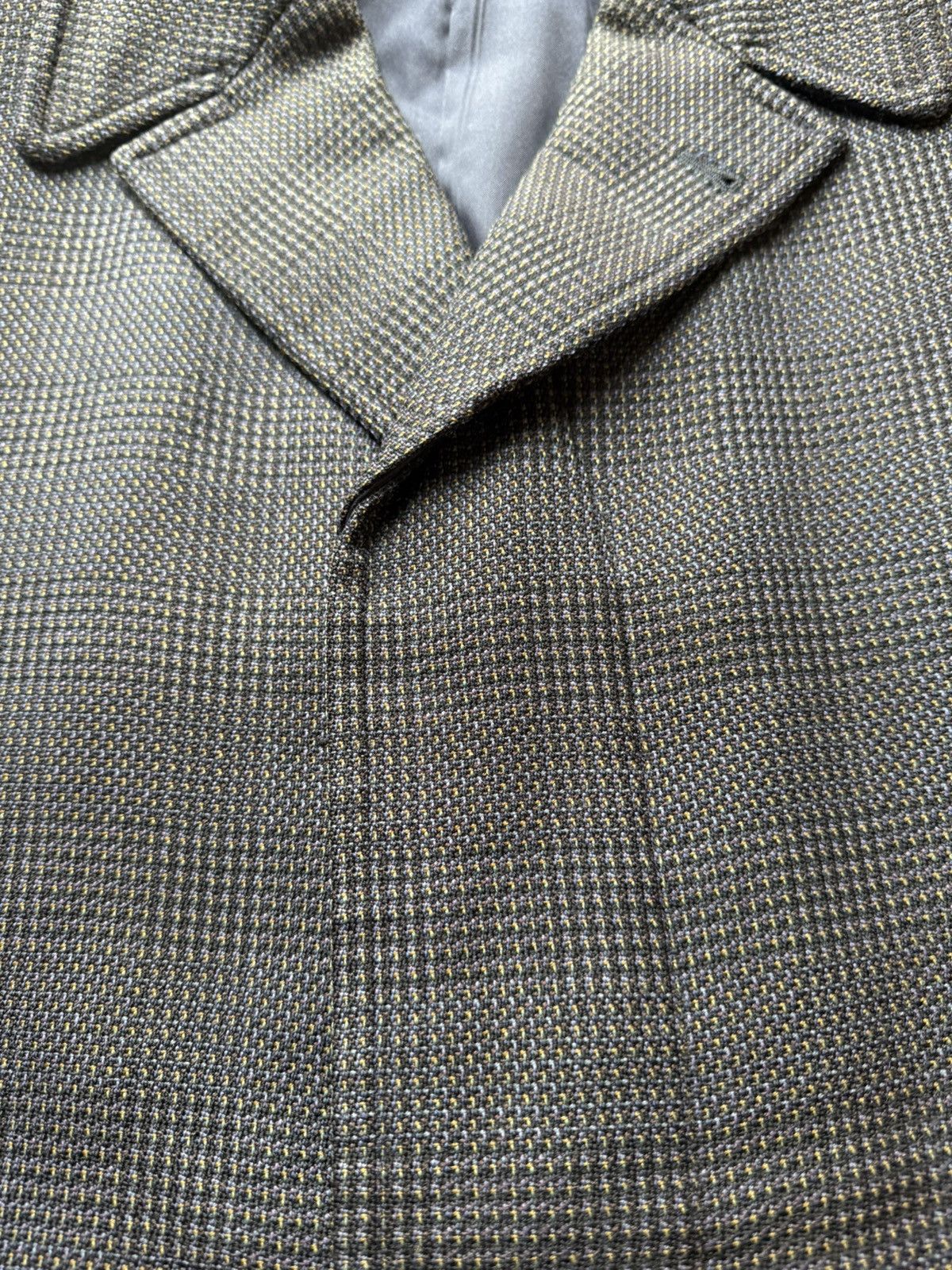 Other Vintage Japanese Wool Overcoat — Navy Micro-Check Size US XL / EU 56 / 4 - 10 Thumbnail