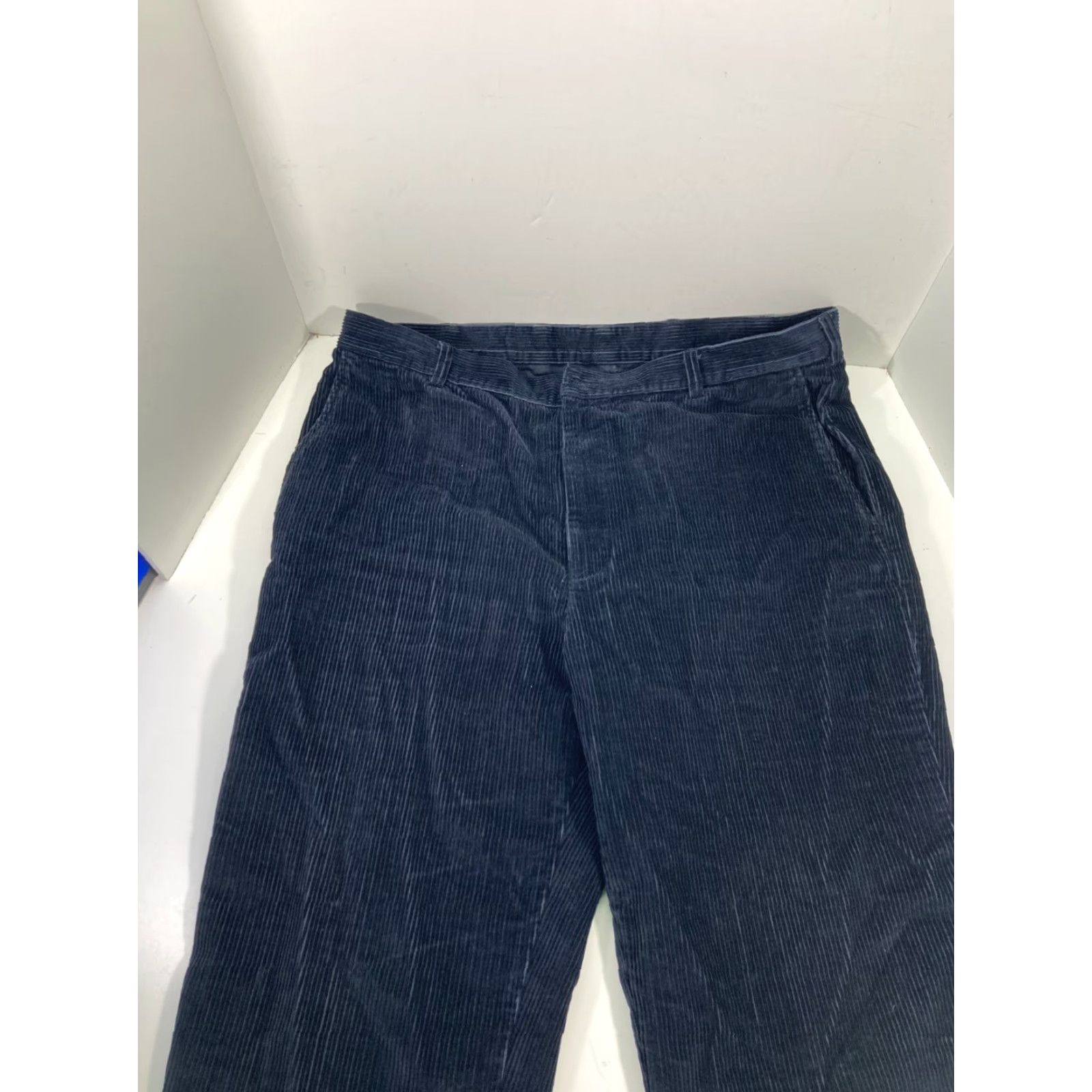 Jos. A. Bank Jos A Bank Chino Pants Mens 40x32 Blue Corduroy Cotton Straight Leg Pockets Size US 40 / EU 56 - 4 Thumbnail