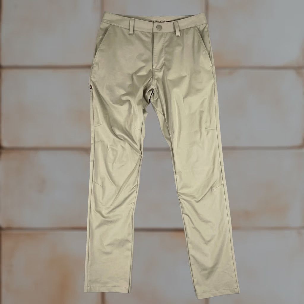 Rhone Rhone Commuter Pants Mens 29 Khaki Tan Slim Fit Performance Stretch Chino - Pre-Owned Size US 29 - 1 Thumbnail