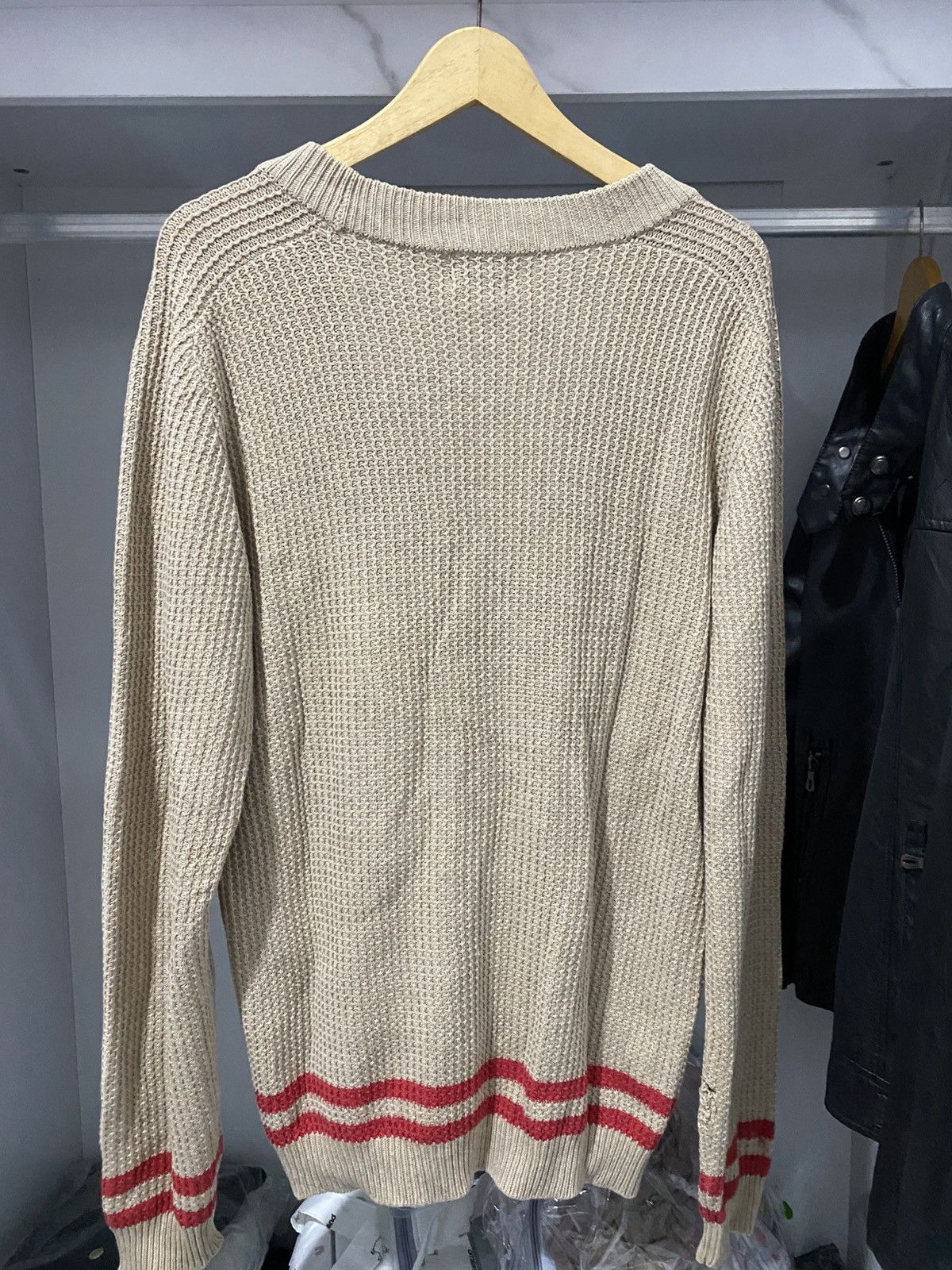Stussy 💸BINDINGOFFER💸Stussy Vespa Logo Cardigan Knitted Rare Size US L / EU 52-54 / 3 - 4 Thumbnail
