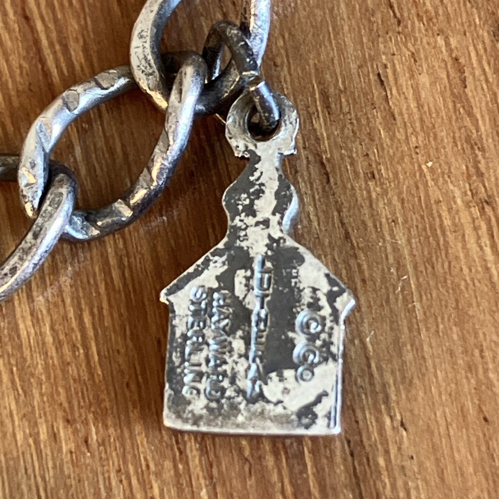 Other Vtg Sterling Silver Religious Charm Bracelet 1940s Music Size ONE SIZE - 13 Thumbnail