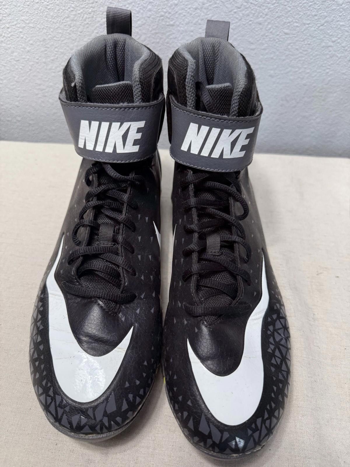 Nike Nike Force Savage Shark Men's Size 10 Football Cleats Black Size US 10 / EU 43 - 3 Thumbnail
