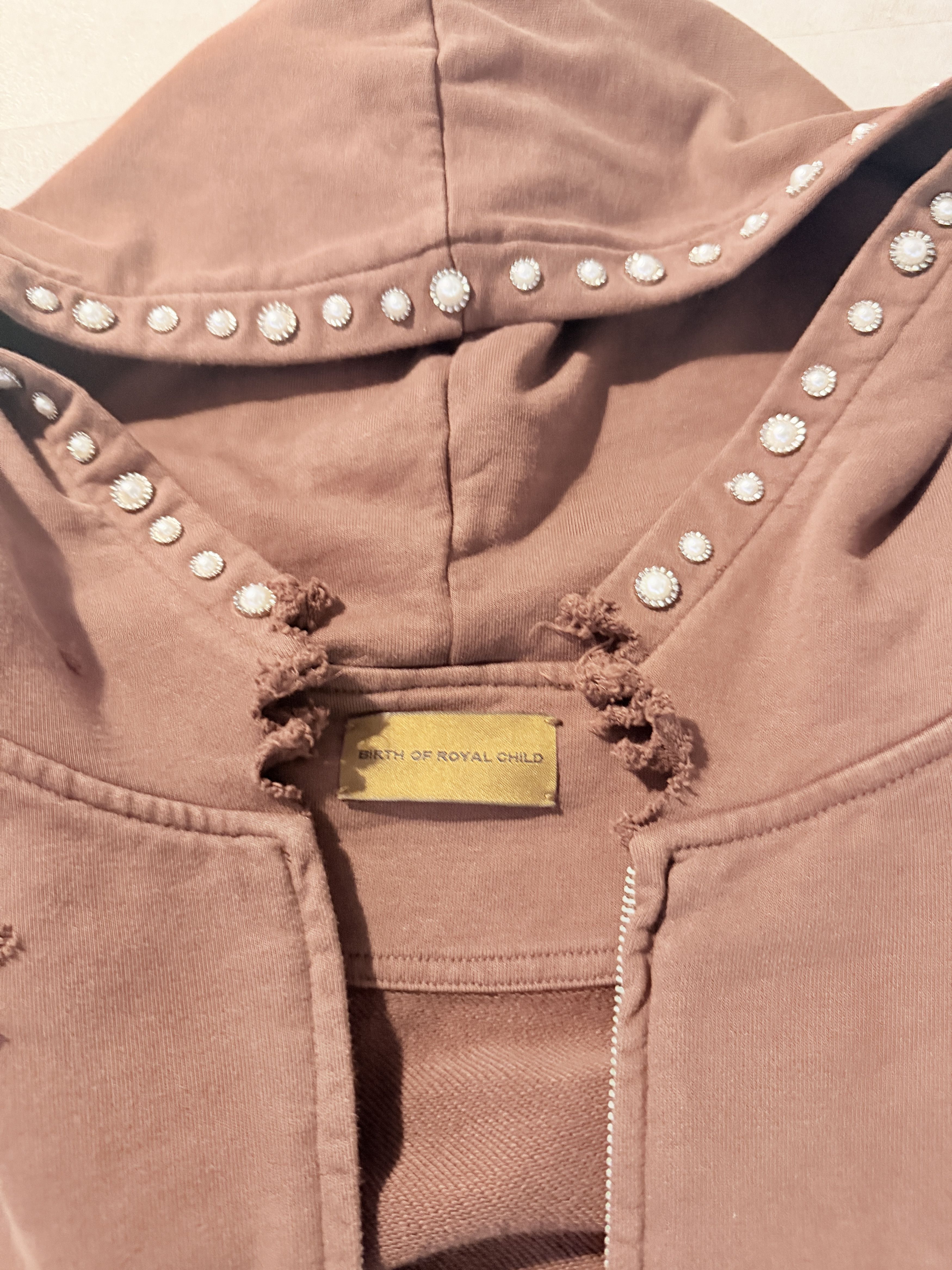 Birth of Royal Child Birth of royal child Studded Boxy Zip Hoodie Size US L / EU 52-54 / 3 - 2 Thumbnail