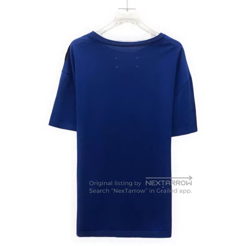 Maison Margiela Maison Margiela Dark blue tie-dyed printed cotton round-ne Size US S / EU 44-46 / 1 - 2 Thumbnail