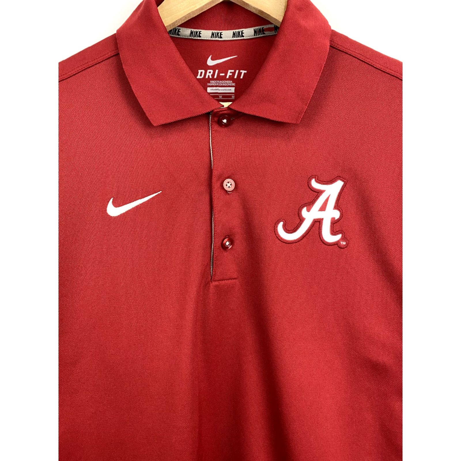 Nike Nike Alabama Crimson Baseball Polo T-shirt Nike Alabama Crimson Baseball Polo Shirt M Red 90s Vintage Mens Size US M / EU 48-50 / 2 - 3 Thumbnail