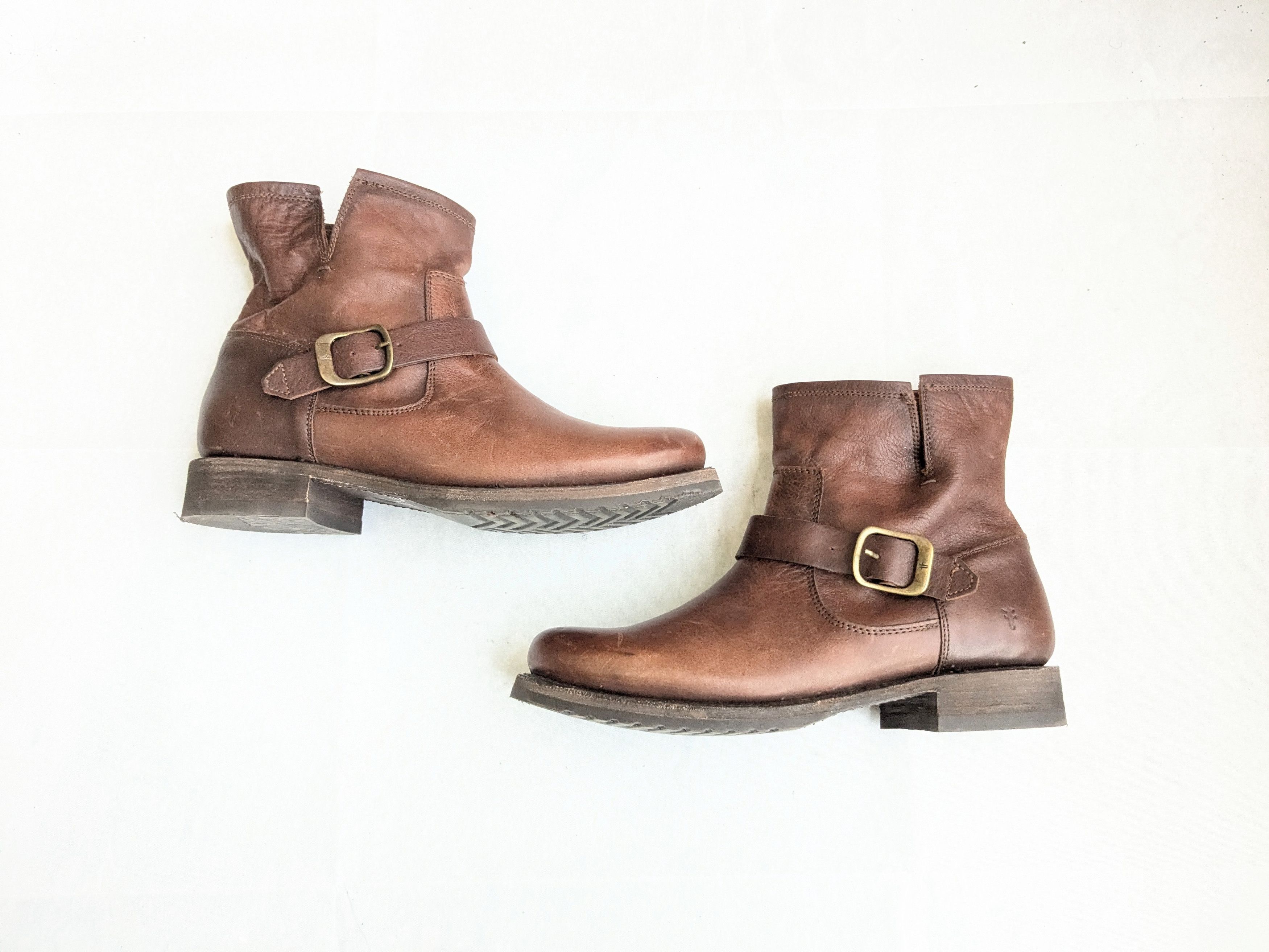 Frye Frye Engineer Boots Brown 8.5 Leather Buckle Size US 8.5 / EU 41-42 - 1 Thumbnail