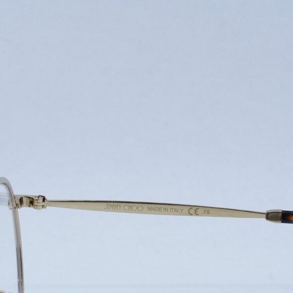 Jimmy Choo Jimmy Choo JC230 0J5G 00 Eyeglasses Gold 51mm Round Frame Size ONE SIZE - 7 Thumbnail