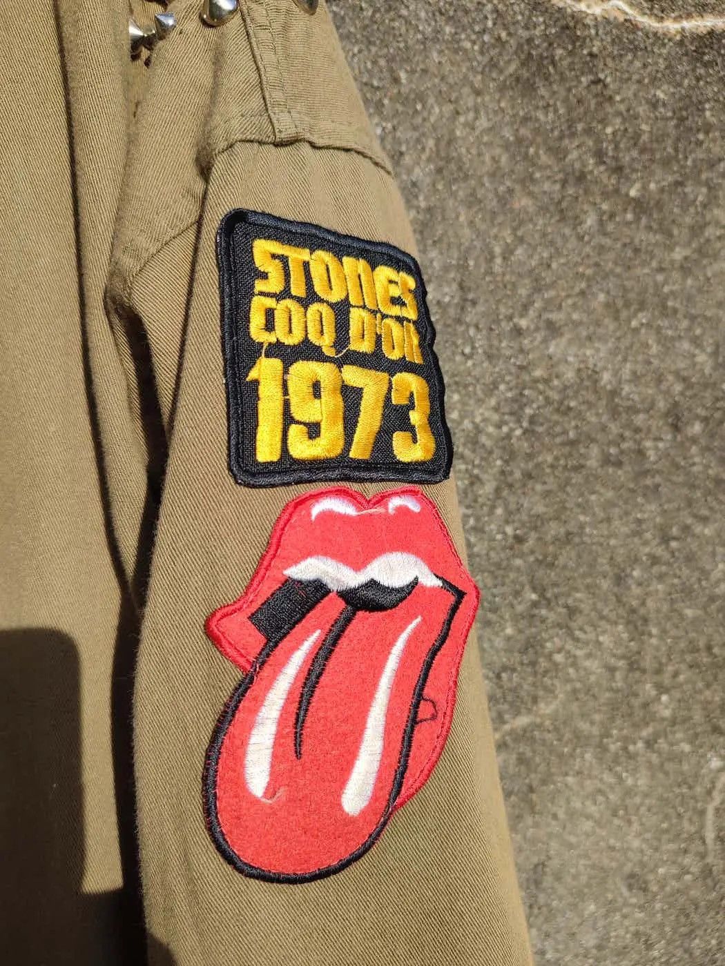 Seditionaries SCALE Studded Military Jacket w/ Rolling Stones Patch Size US L / EU 52-54 / 3 - 7 Thumbnail