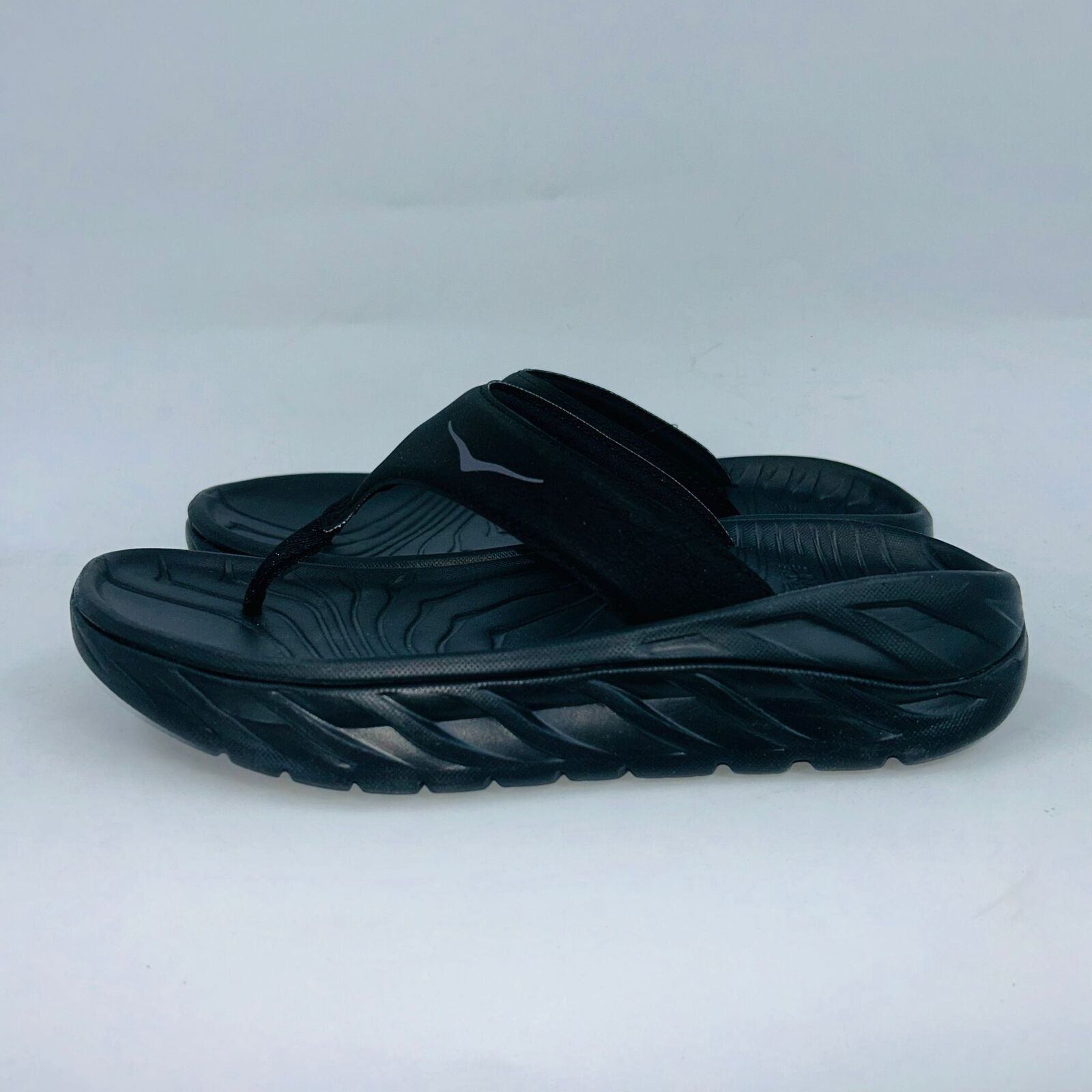 Hoka HOKA ONE UNISEX "BLACK GRAY" ORA RECOVERY SANDALS SIZE 7B Size US 7 / IT 37 - 4 Thumbnail