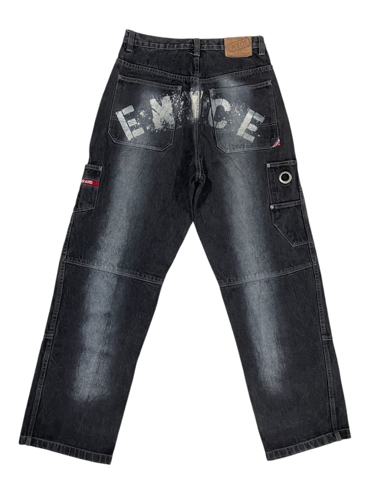 Enyce Y2K Enyce Spellout Super Baggy Rapper Carpenter Skater Jeans Size US 36 / EU 52 - 2 Thumbnail