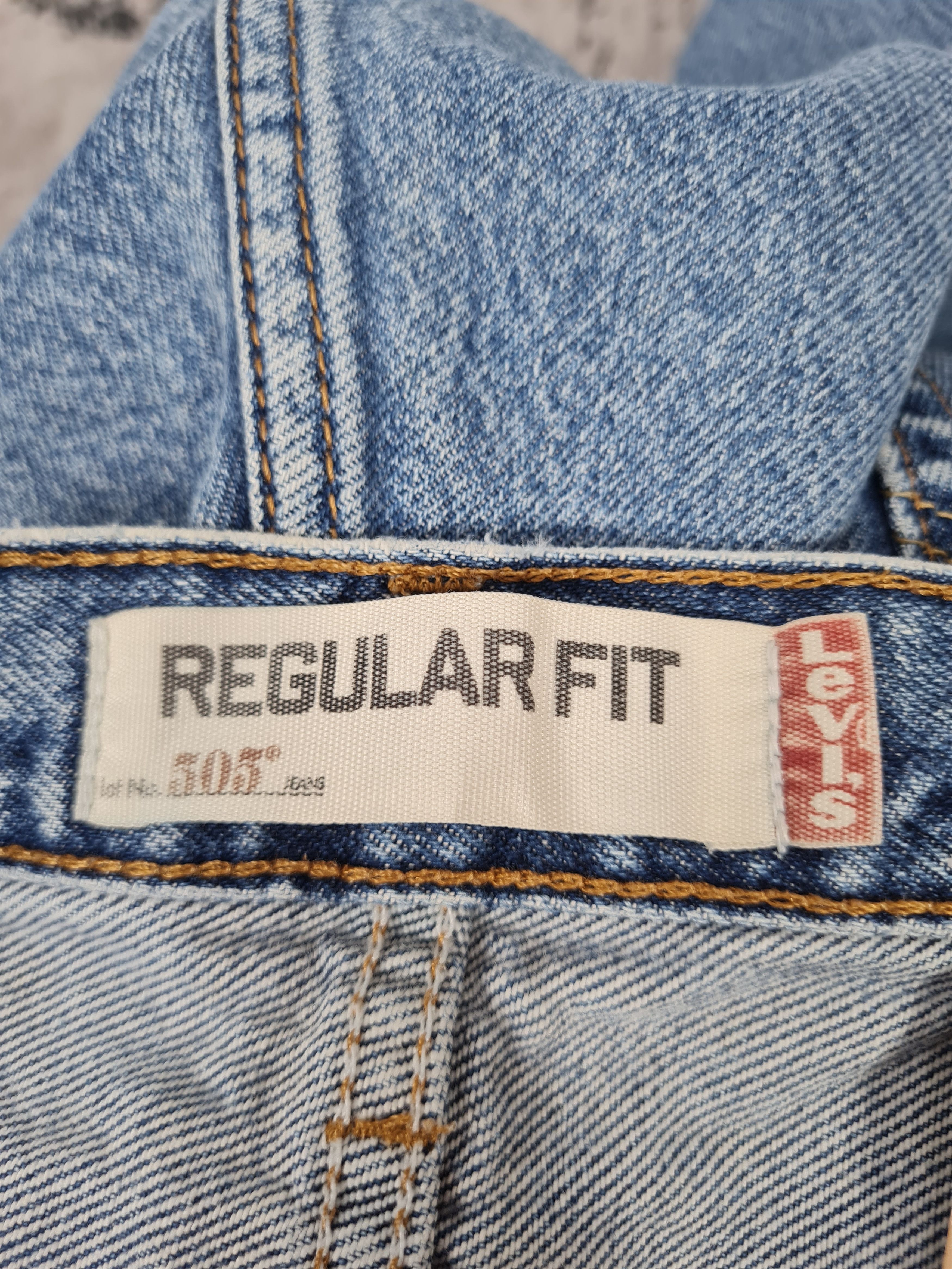 Levi's Vtg LEVIS 505 Single R Faded Cropped Jeans L0351 Size 36X28 Size US 36 / EU 52 - 14 Thumbnail