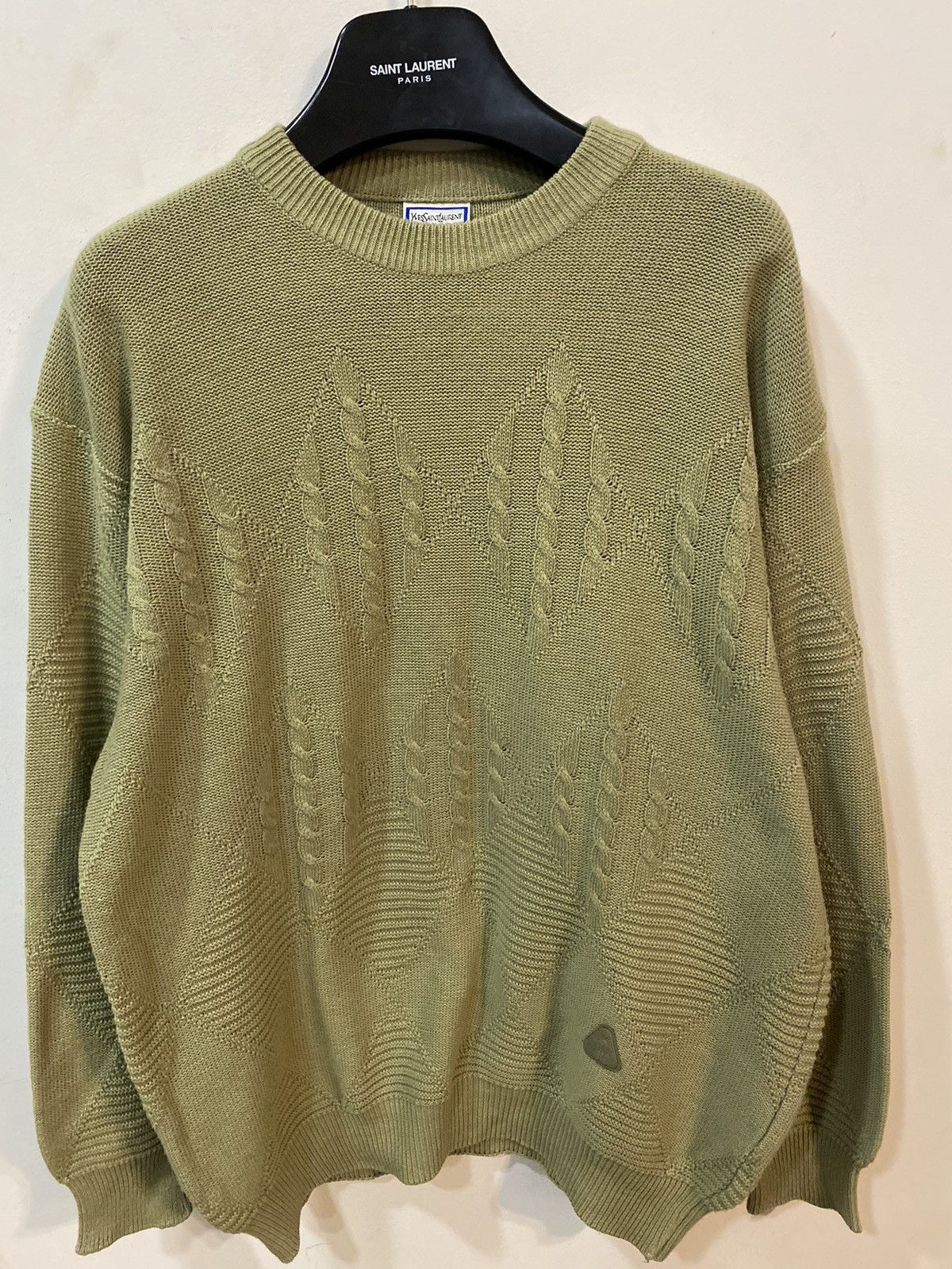 Yves Saint Laurent Beige 90s YSL Sweater Knitted Size US L / EU 52-54 / 3 - 2 Thumbnail