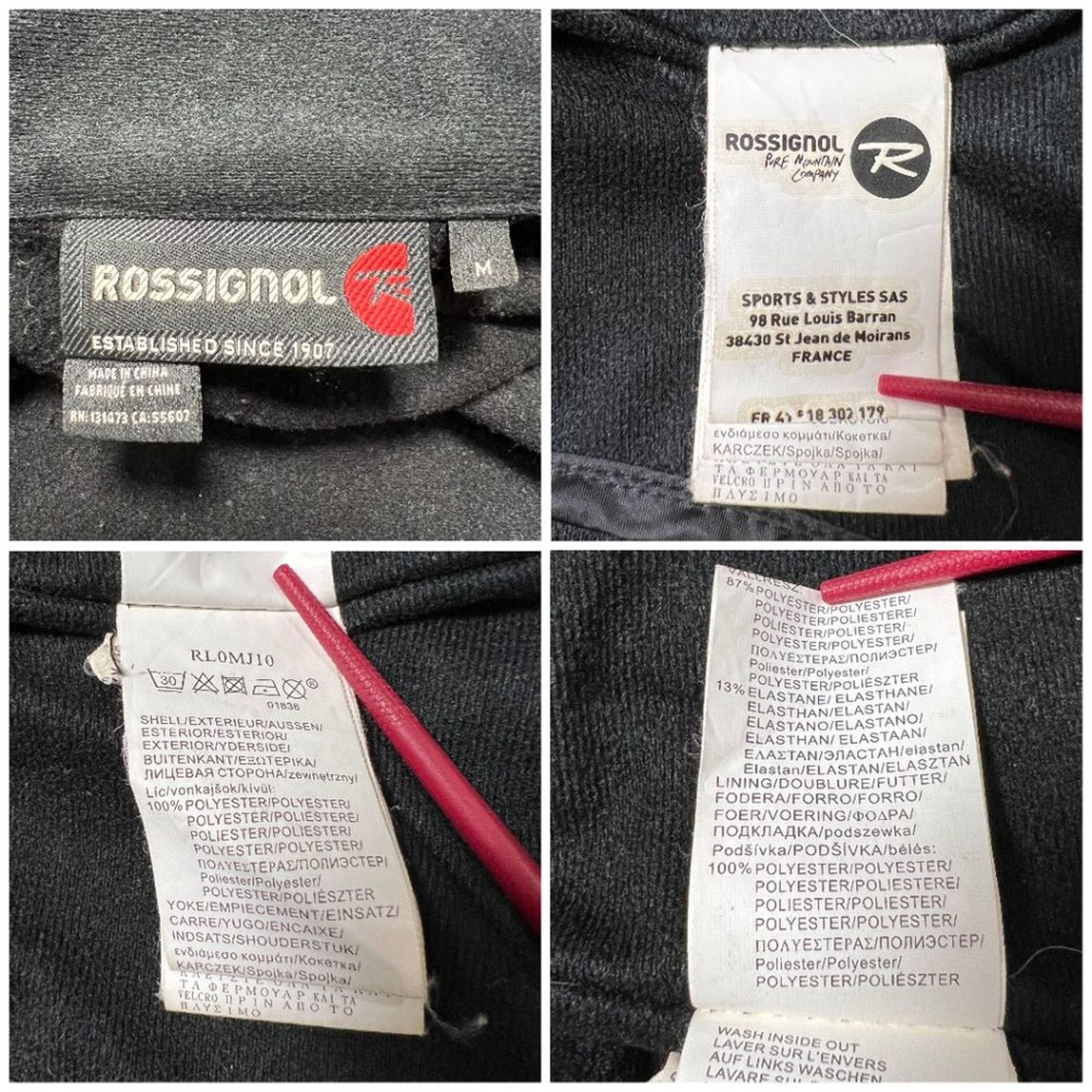Other Rossignol Performance Lightweight Jacket SIZE M Black Size US M / EU 48-50 / 2 - 4 Thumbnail