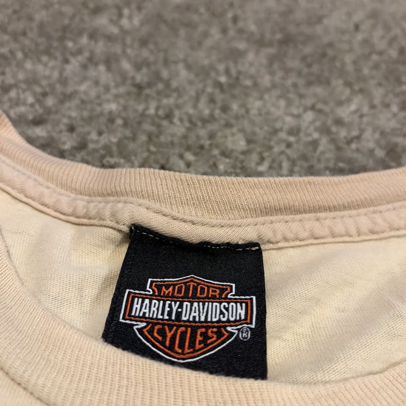 Harley Davidson VINTAGE Harley-Davidson T-Shirt Men XL Beige Florida 2009 Y2K Eagle Motorcycle Orlando Tan/Biege? Size US XL / EU 56 / 4 - 5 Thumbnail