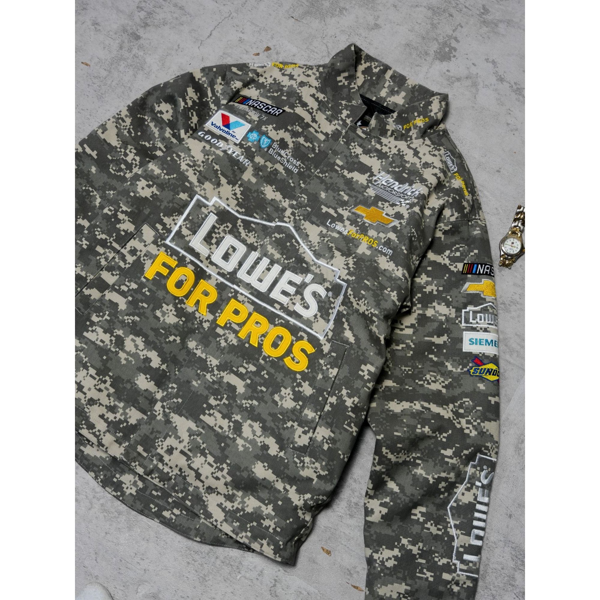Chase Authentics Nascar Camo Lowes for Pros Racing Jacket Size US M / EU 48-50 / 2 - 4 Thumbnail