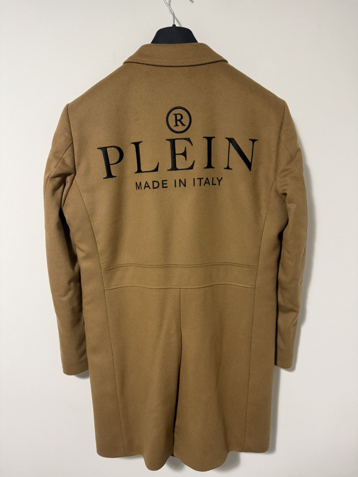 Philipp Plein Philipp Plein camel wool coat Size US XL / EU 56 / 4 - 2 Thumbnail