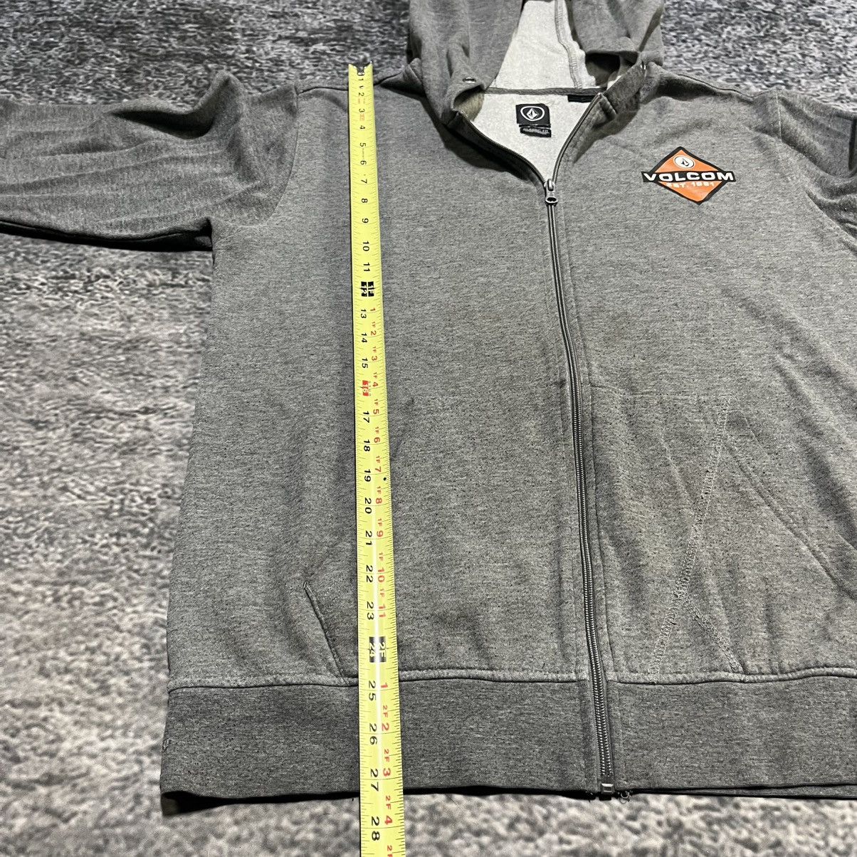 Volcom VINTAGE Y2K VOLCOM GRAY GRUNGE SKATER ZIP UP HOODIE LARGE Size US L / EU 52-54 / 3 - 12 Thumbnail