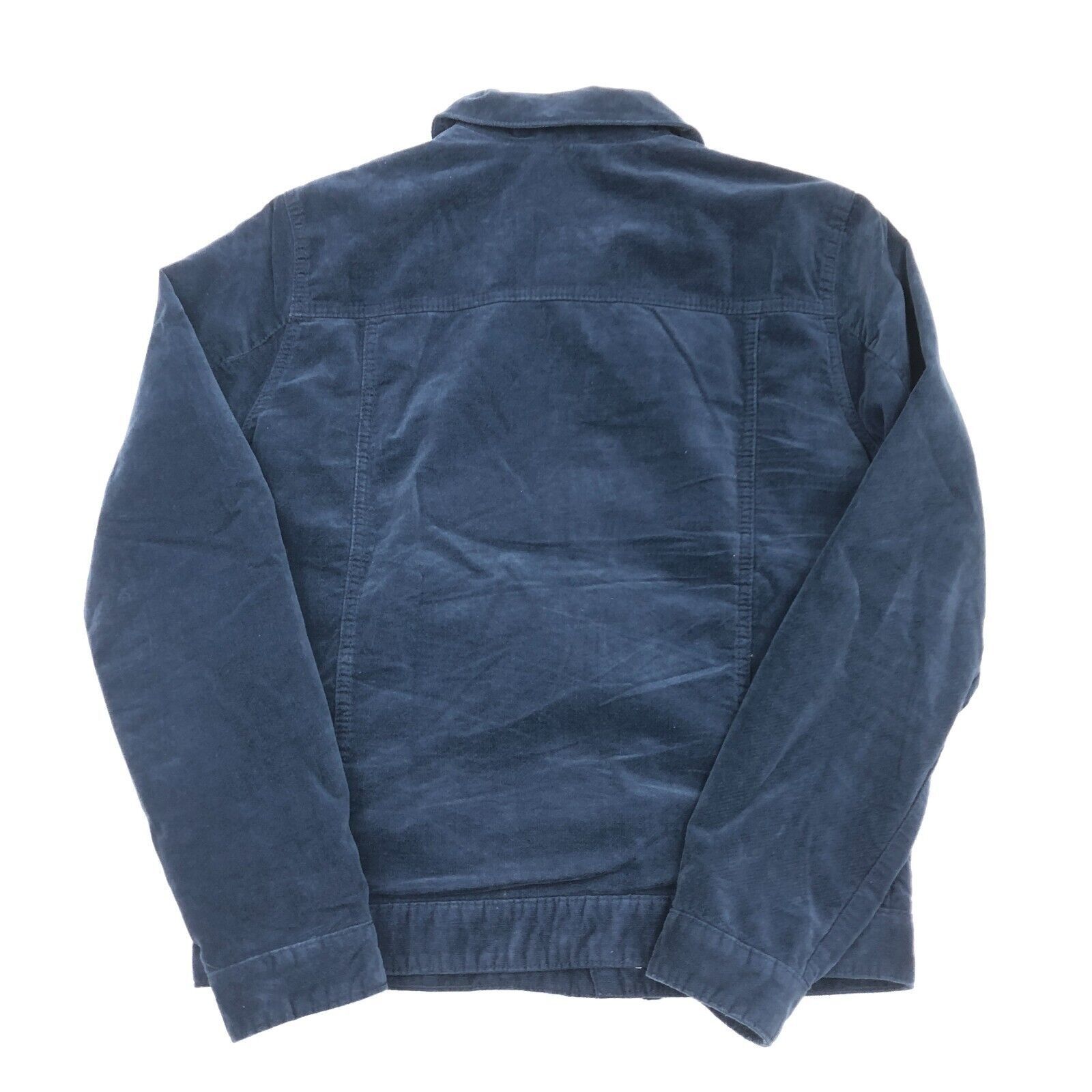 Asos asos velour navy blue zip up jacket coat mens size medium m Size US M / EU 48-50 / 2 - 6 Thumbnail