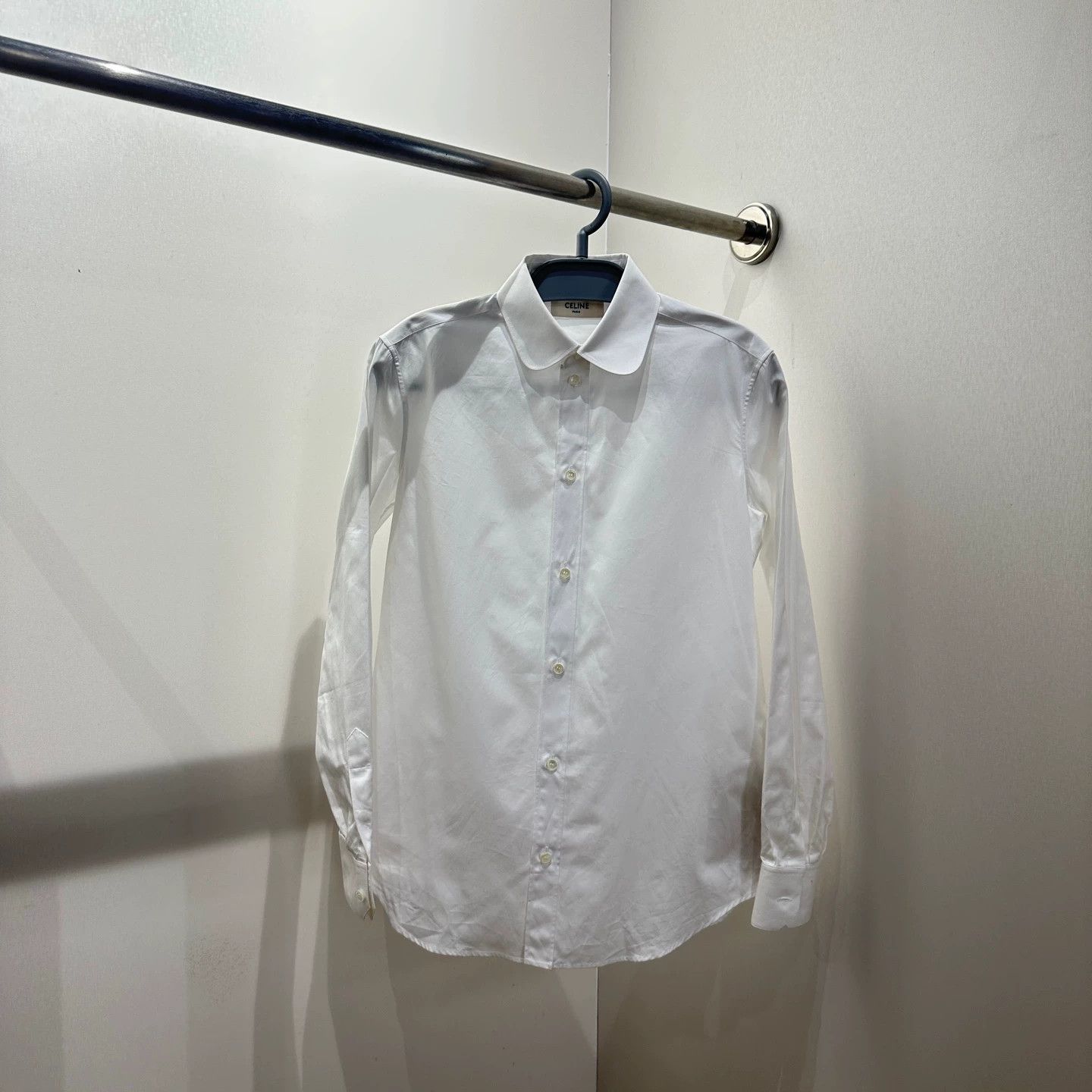 Celine Celine feb446 solid cotton long sleeve shirt 36 Size XS / US 0-2 / IT 36-38 - 1 Thumbnail