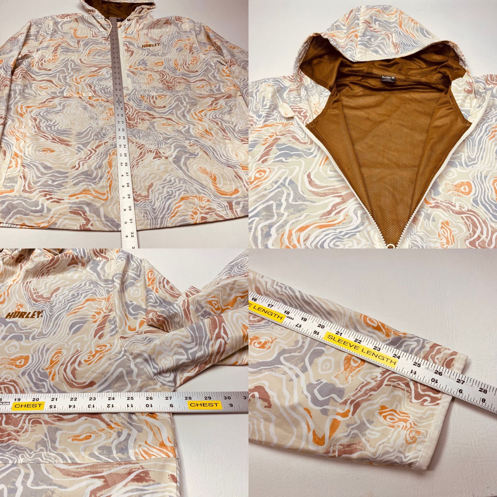 Hurley HURLEY Windbreaker Offshore Anorak Barely Bone Size 2XL Lightweight Printed Size US XXL / EU 58 / 5 - 8 Thumbnail