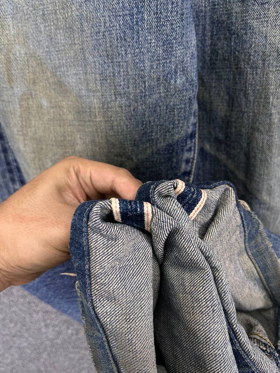 Levi's Vintage 90’s LEVIS 702xx Big E Selvedge Redline Buckle Back Size US 29 - 12 Thumbnail