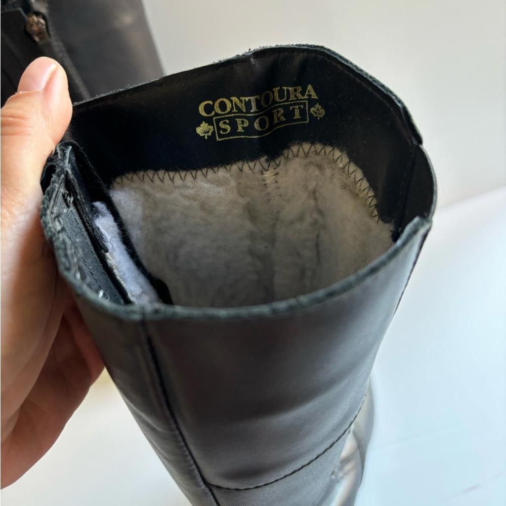 Designer Contoura Women's Real Leather Black Boots, perfect condition Size US 6 / IT 36 - 5 Thumbnail