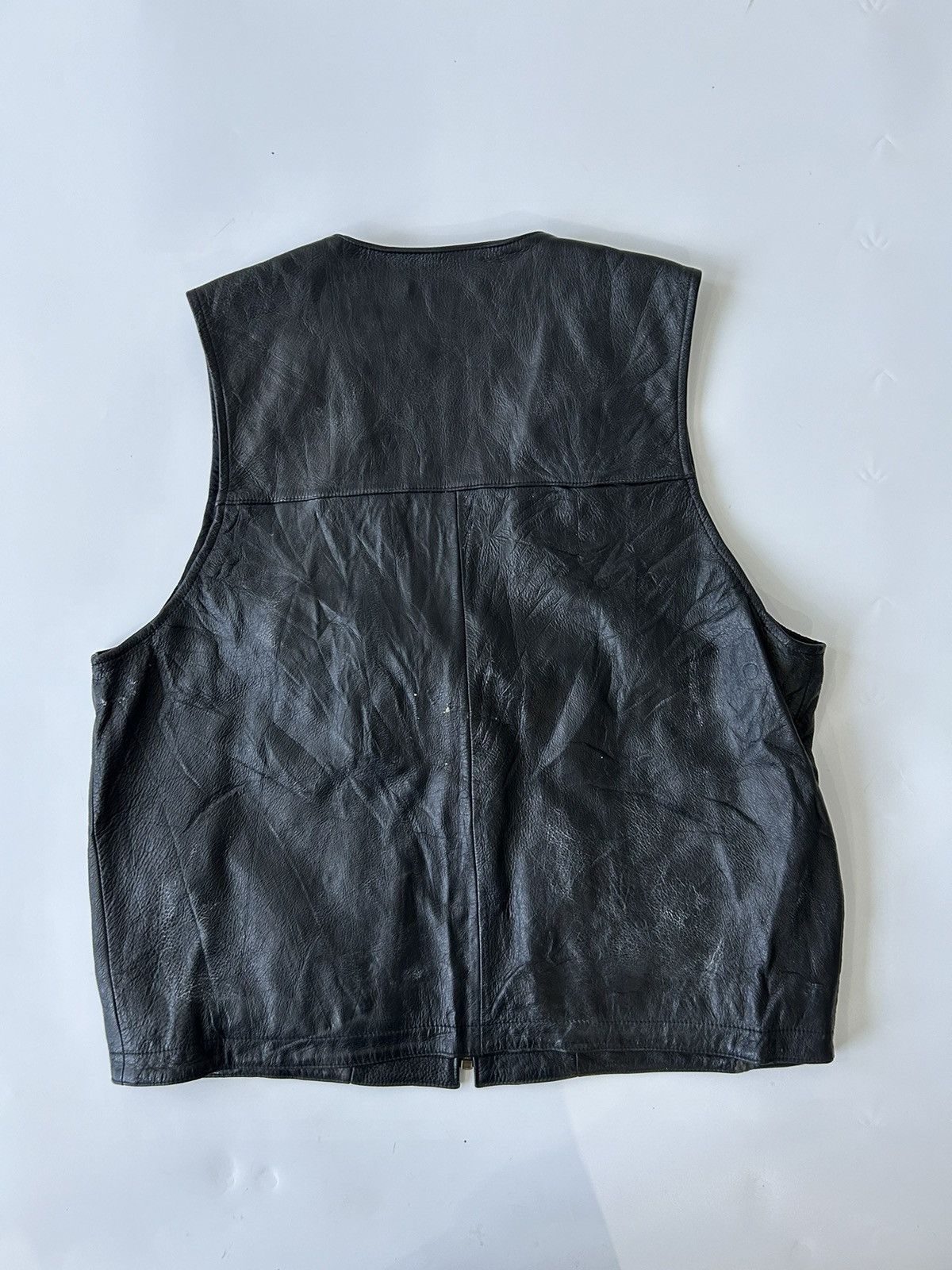 Leather × Vintage INTERPIA BLACK LEATHER VEST Size US M / EU 48-50 / 2 - 9 Thumbnail