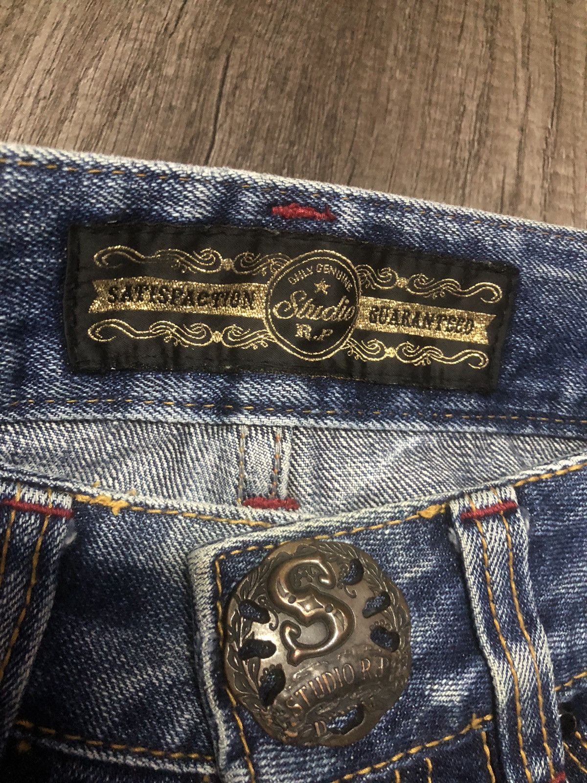 Japanese Brand VINTAGE STUDIO R.P DENIM & CO x RED PEPPER ( UNISEX) Size US 29 - 15 Thumbnail