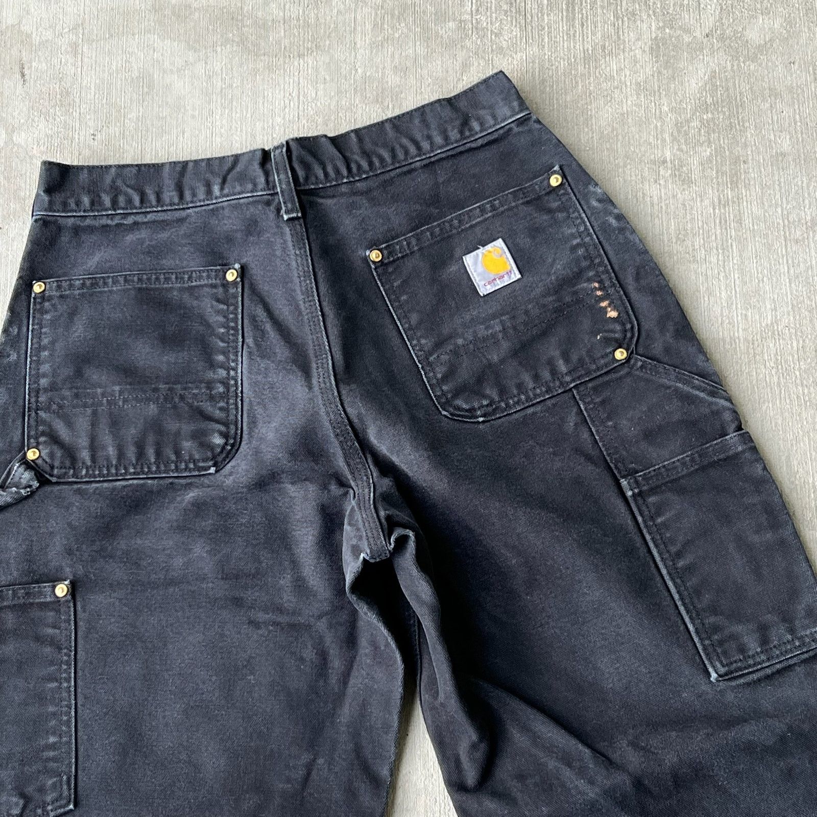 Carhartt × Vintage Carhartt black double knee work wear carpenter pants Size US 28 / EU 44 - 8 Thumbnail