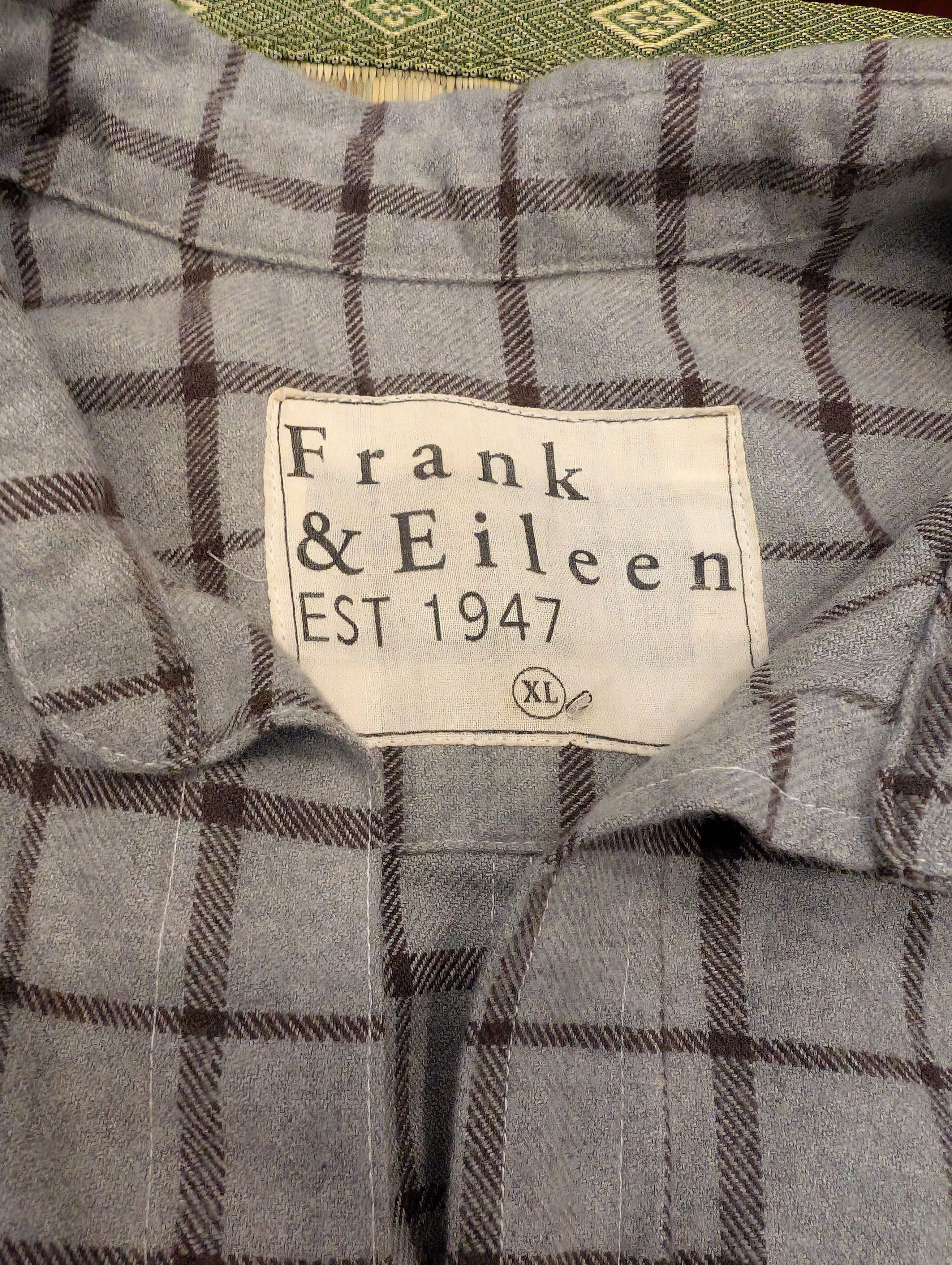 Frank & Eileen Frank & Eileen Barry 100% Cotton Check Shirt Made in USA Size XL / US 12-14 / IT 48-50 - 3 Thumbnail