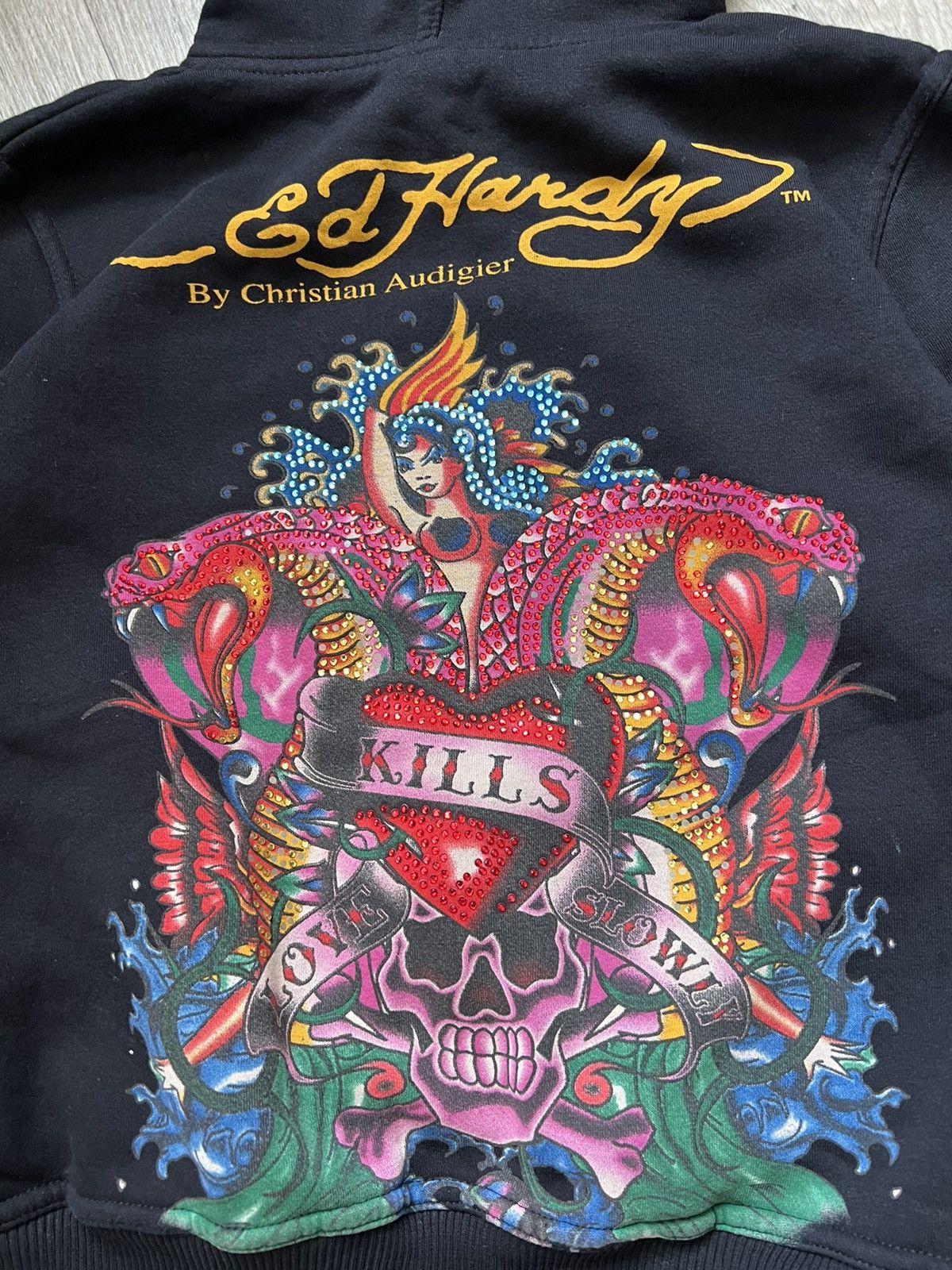 Ed Hardy Ed hardy zip up hoodie y2k veryrare Size XS / US 0-2 / IT 36-38 - 4 Thumbnail