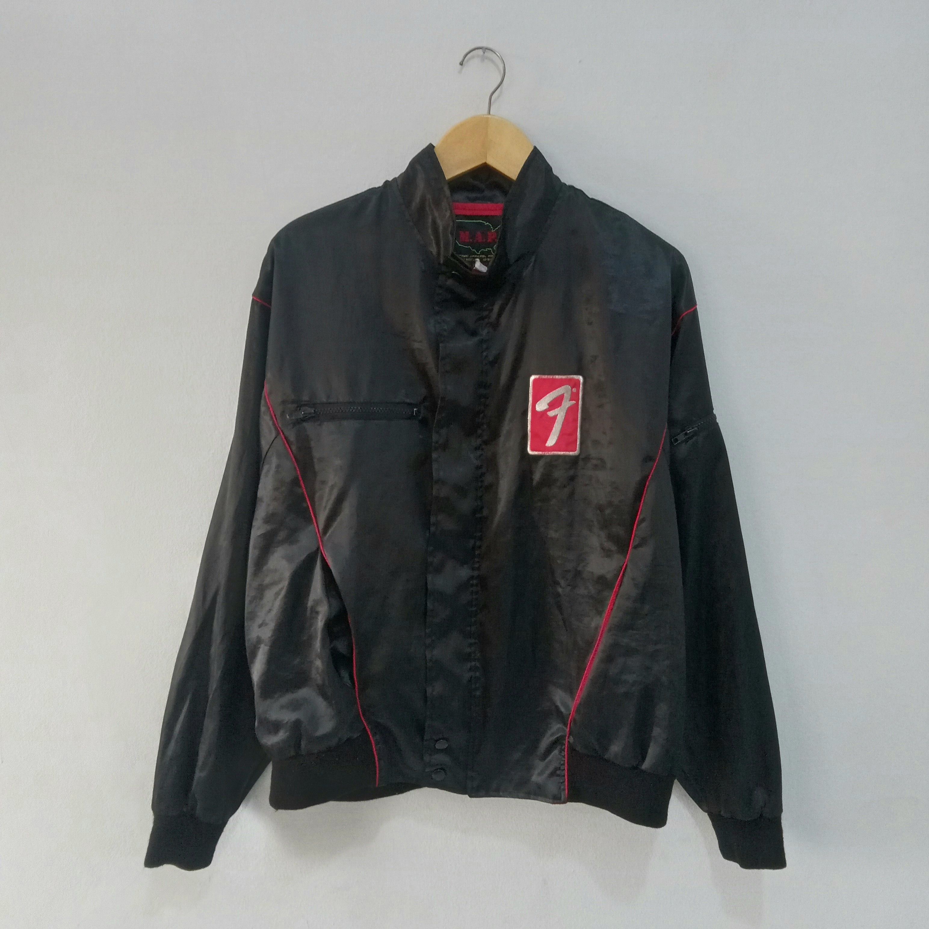 Vintage Vintage 80s Fender bomber jacket Size US XL / EU 56 / 4 - 1 Thumbnail