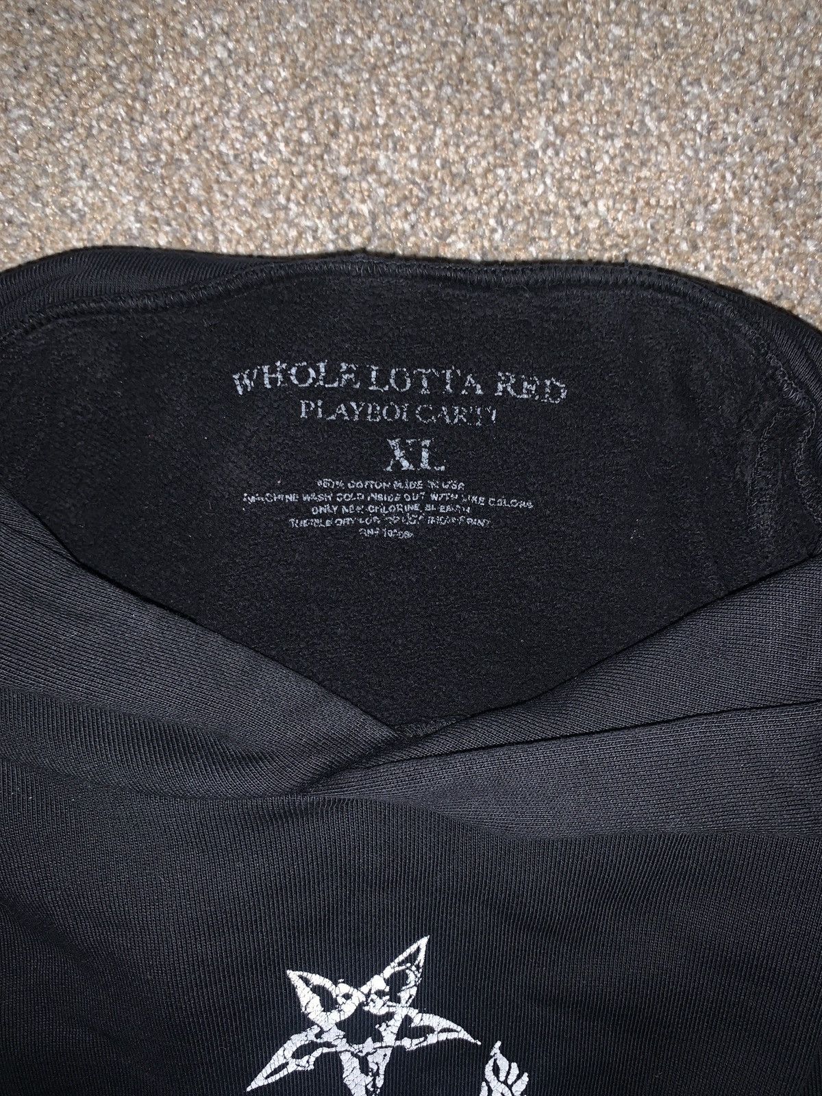 Playboi Carti Playboi Carti Son of Darkness Hoodie Size US XL / EU 56 / 4 - 5 Thumbnail