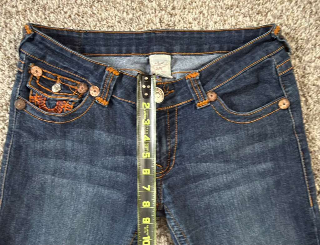 True Religion 🔥 TRUE RELIGION LOW-RISE JEANS SIZE 30 MADE IN USA 🔥 Size 30" / US 8 / IT 44 - 7 Thumbnail