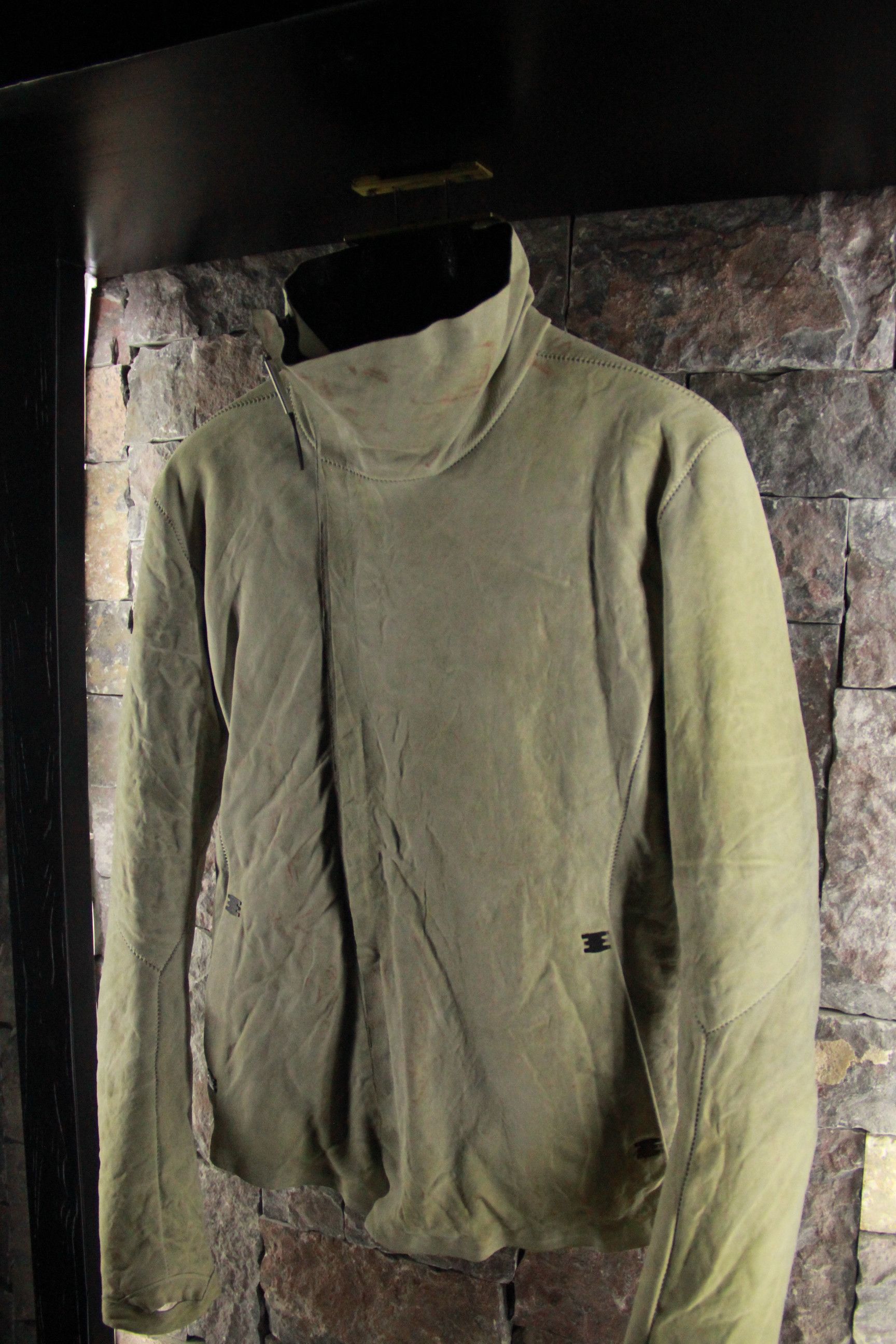Isaac Sellam Experience Off-White Nubuck Bauhaus Down Jacket Size US M / EU 48-50 / 2 - 3 Thumbnail