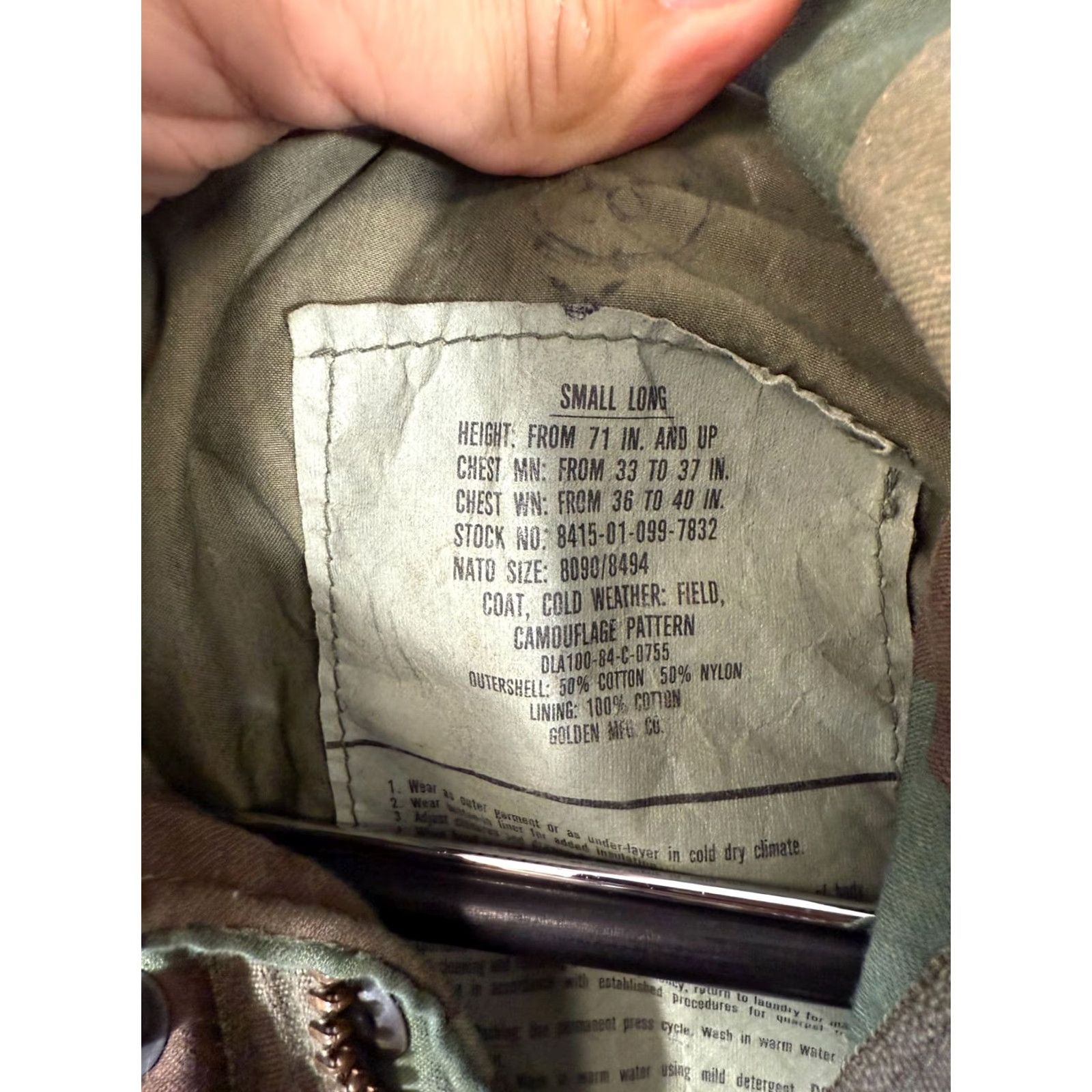 Vintage VINTAGE Military BDU Woodland M65 Field Jacket Mens Small Long Green Camouflage Long Jacket Mens Small Green Camouflage Vintage Size US S / EU 44-46 / 1 - 5 Thumbnail