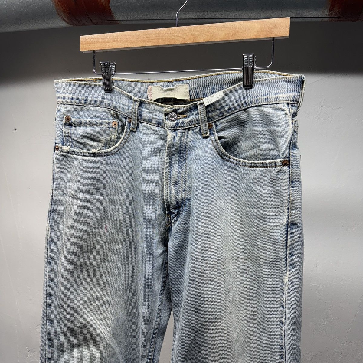 Levi's Vintage Levi's 550 Baggy Faded Thrashed Jeans Grunge Skater Size US 33 - 3 Thumbnail