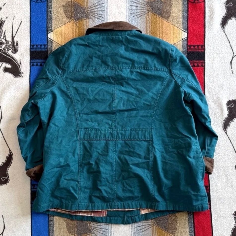 Vintage VINTAGE L.L. Bean Coat 3XL Teal Blue Corduroy Plaid Lined Womens Size XXL / US 16-18 / IT 52-54 - 2 Thumbnail