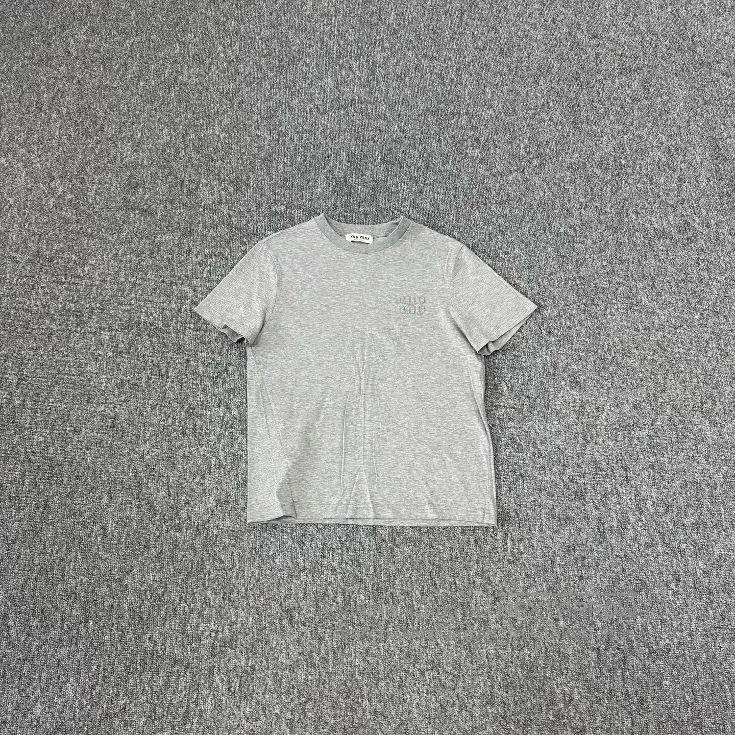 Miu Miu miu miu Alphabet logo short-sleeved T-shirt| Size M / US 6-8 / IT 42-44 - 1 Thumbnail