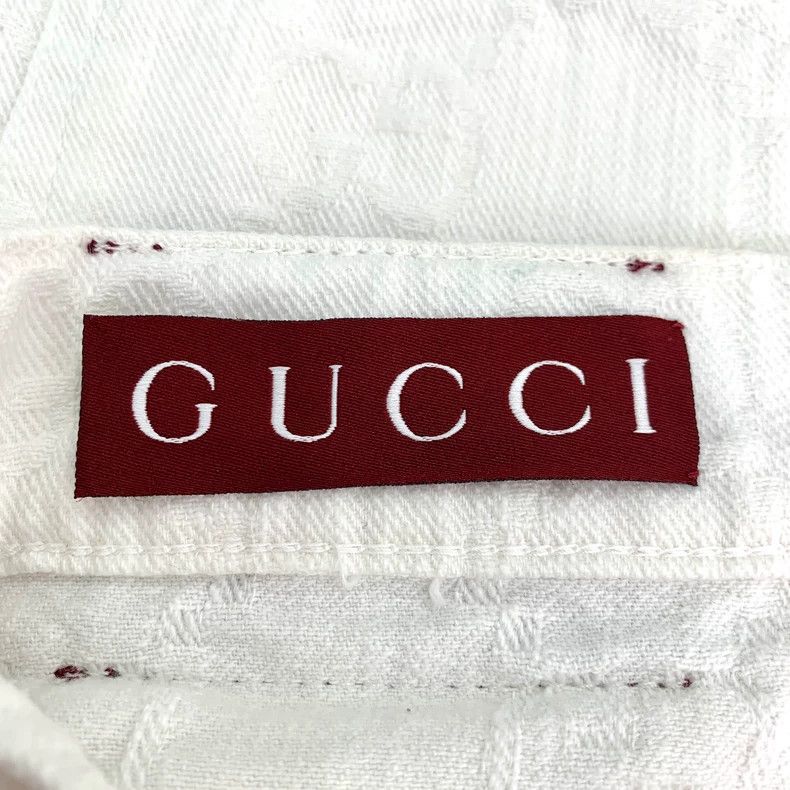 Gucci Gucci Size 25 24 styles of white old flower full-printed d Size US 26 / EU 42 - 6 Thumbnail