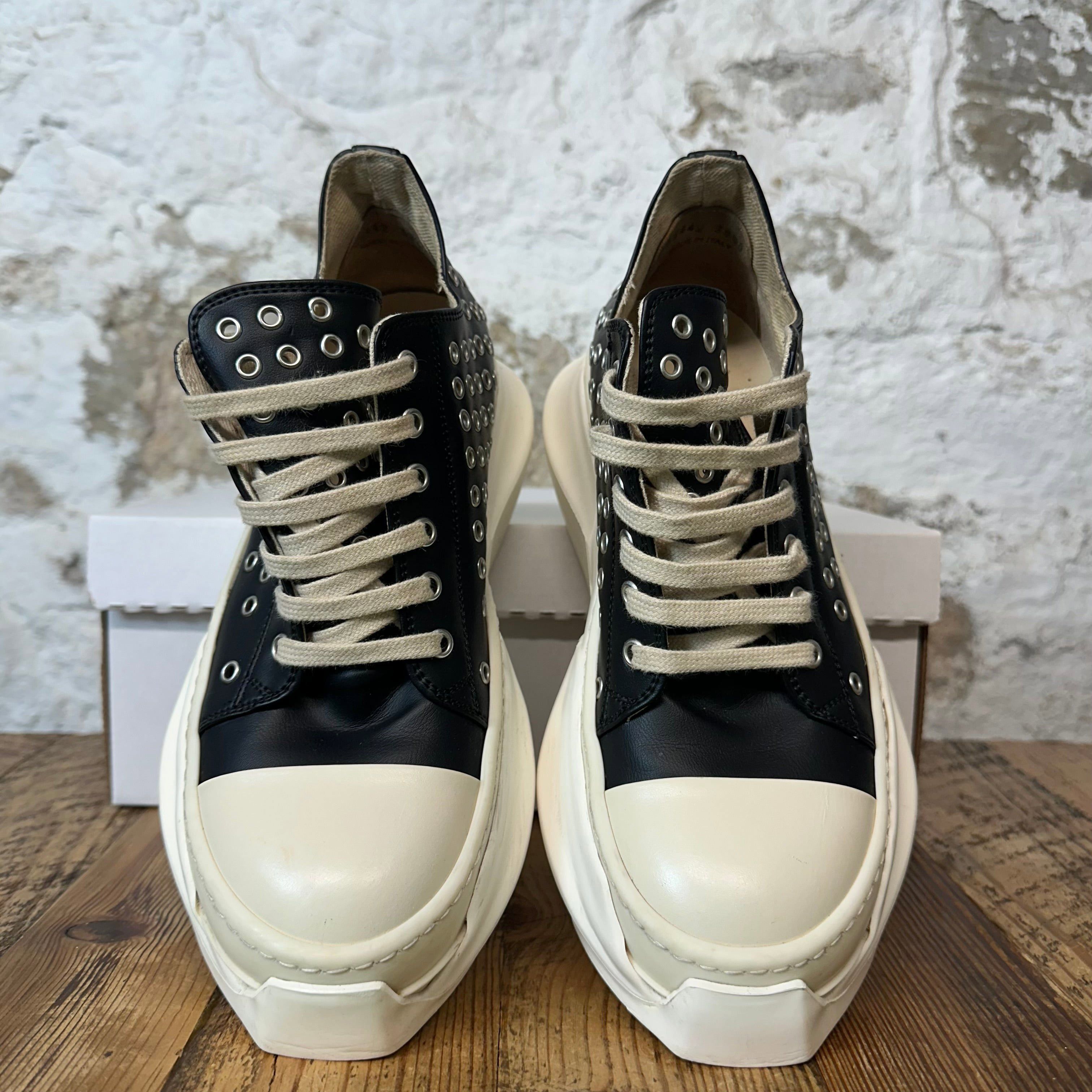 Rick Owens Rick Owens Abstract Eyelette Black Milk Sneaker Sz 6 (38) Size US 6 / EU 39 - 3 Thumbnail