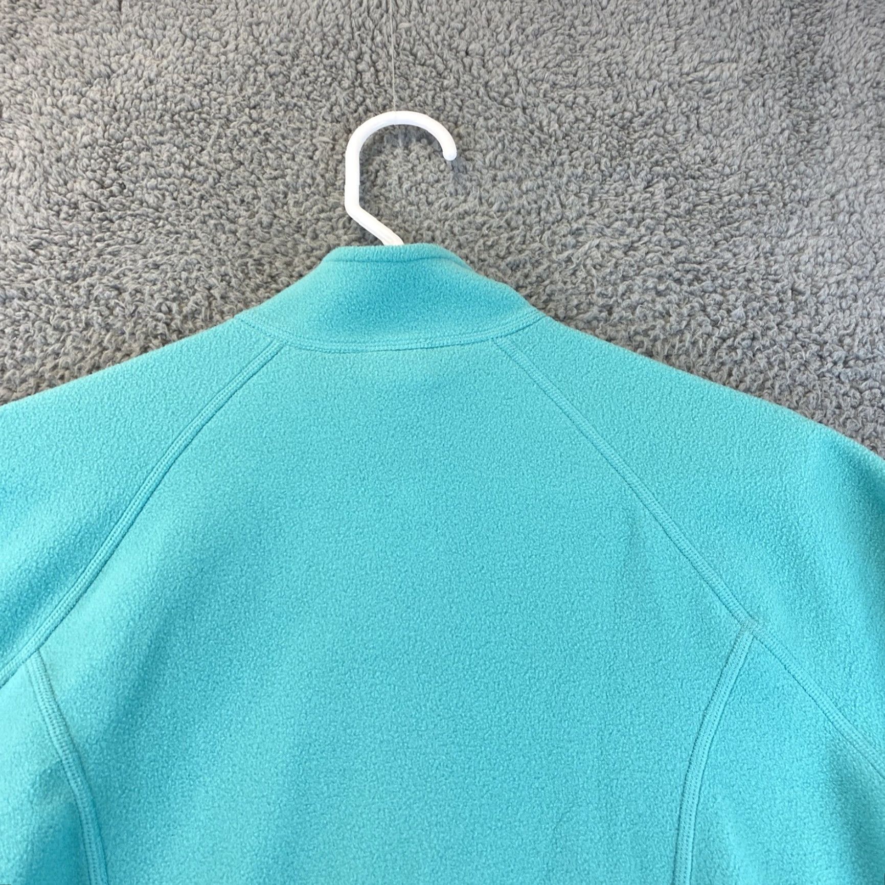 Vintage LL Bean Fleece Sweater Womens M Green Medium Long Sleeve 1/4 Zip Polyester / 51-40 Regular Womens Sweater Green Fall Winter Linen? Wait. Size M / US 6-8 / IT 42-44 - 8 Thumbnail