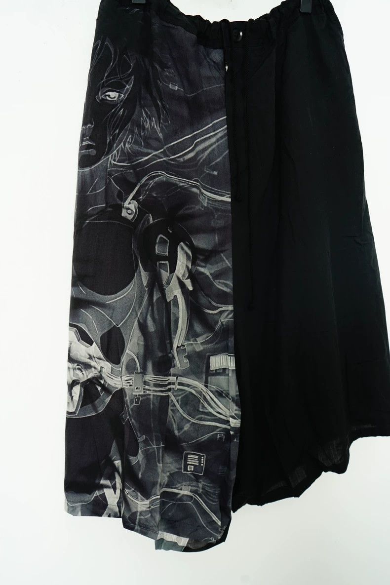 Yohji Yamamoto Yohji Yamamoto Yohji Yamamoto Graphic Wide-Leg Pants Size US 36 / EU 52 - 3 Thumbnail