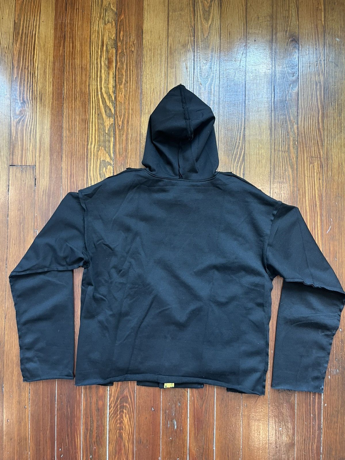 Other Black Reconstructed Loose Fit Gold Zipper Long Sleeve Hoodie Size US XL / EU 56 / 4 - 2 Thumbnail
