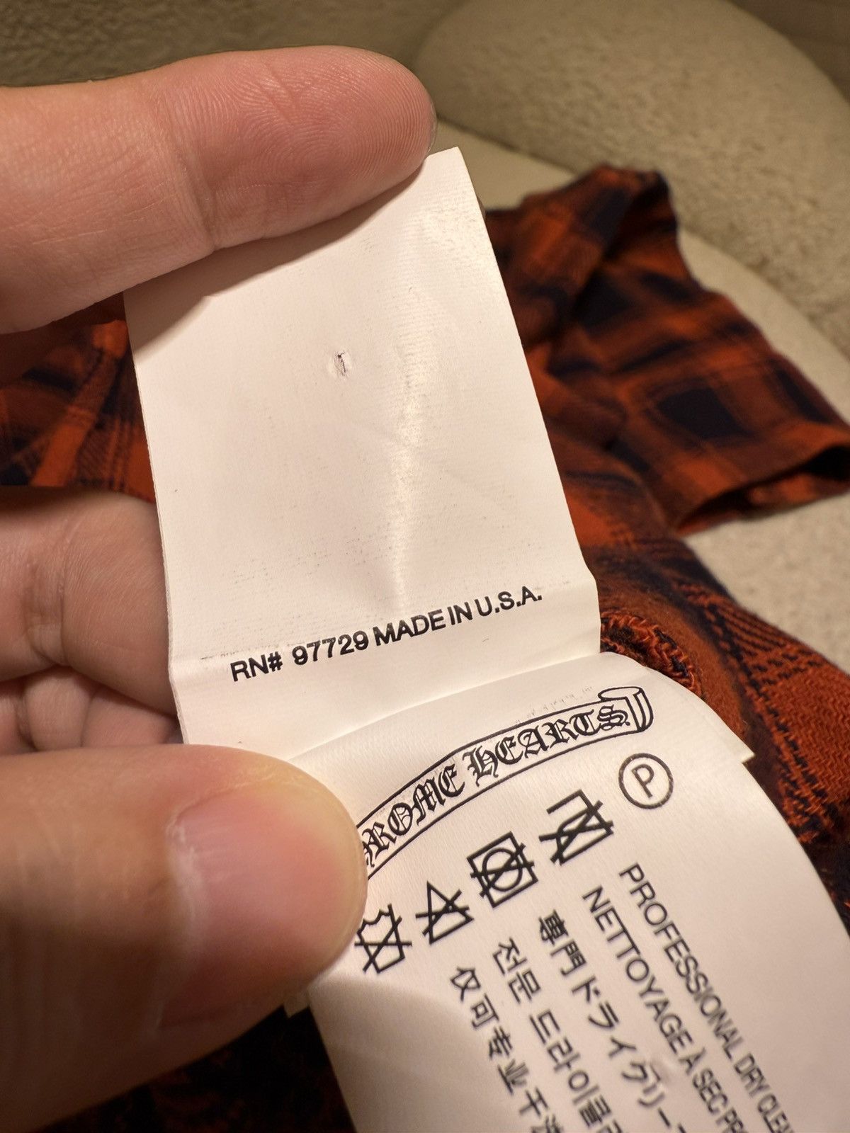 Chrome Hearts Chrome hearts flanel button (Virgil Ablob) Size US M / EU 48-50 / 2 - 11 Thumbnail