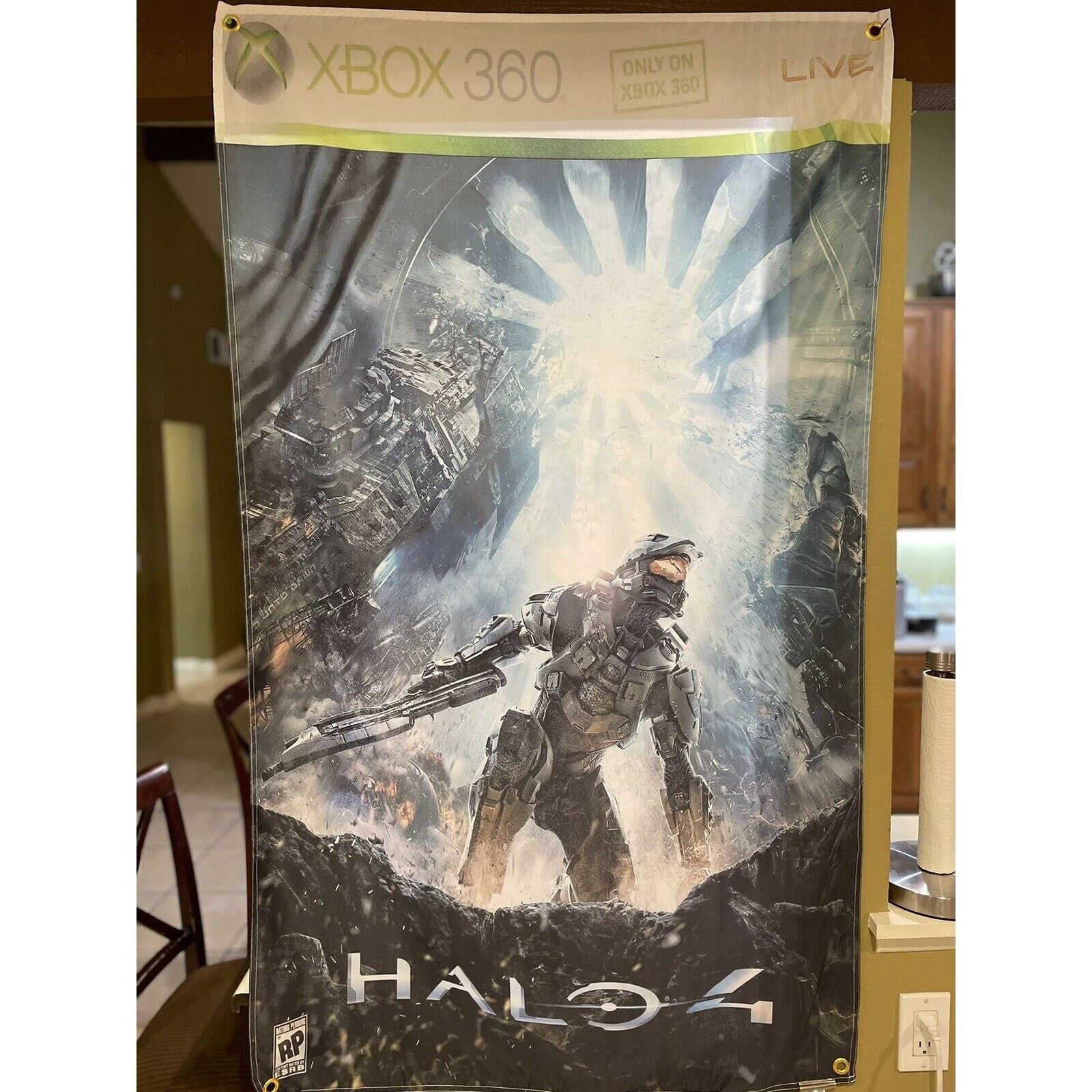 Microsoft Halo 4 5ft Flag Microsoft XBOX 360 2012 Poster Master Chief Size ONE SIZE - 1 Thumbnail