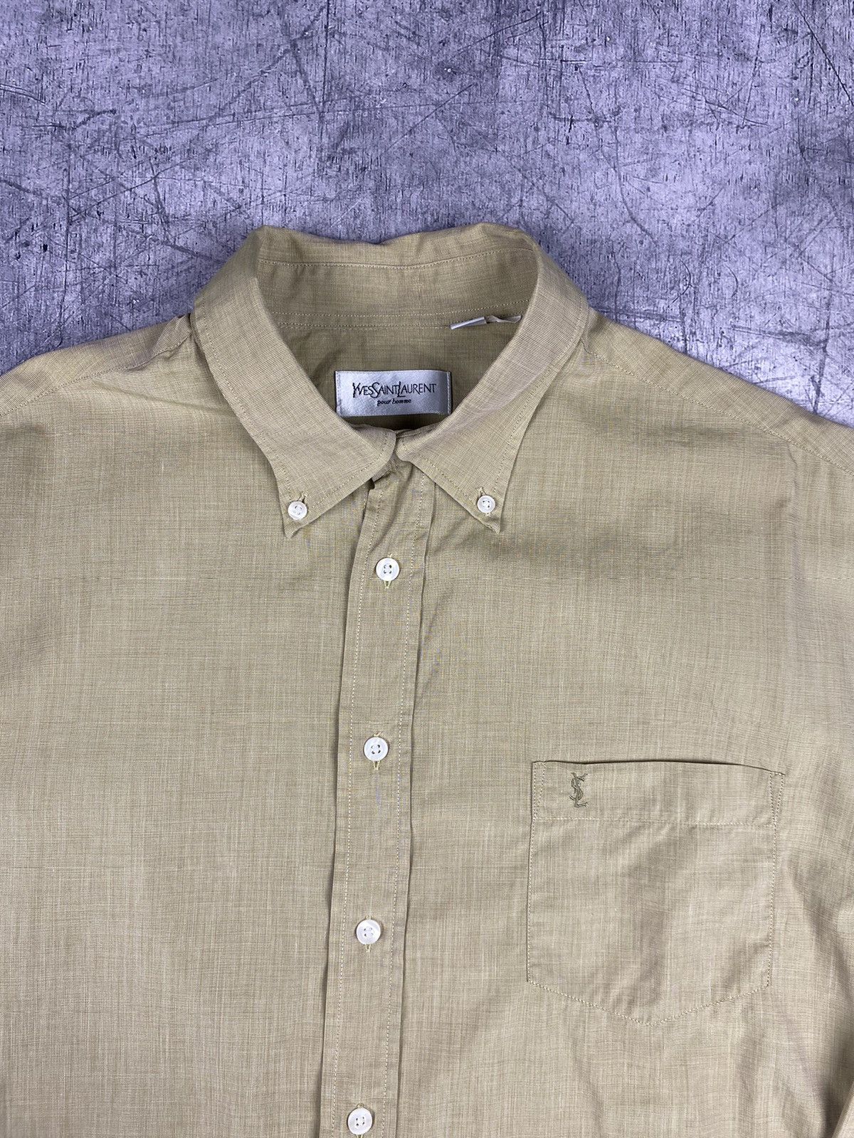 Yves Saint Laurent VINTAGE YSL SHIRT BUTTON UP YVES SAINT LAURENT Size US XL / EU 56 / 4 - 6 Thumbnail