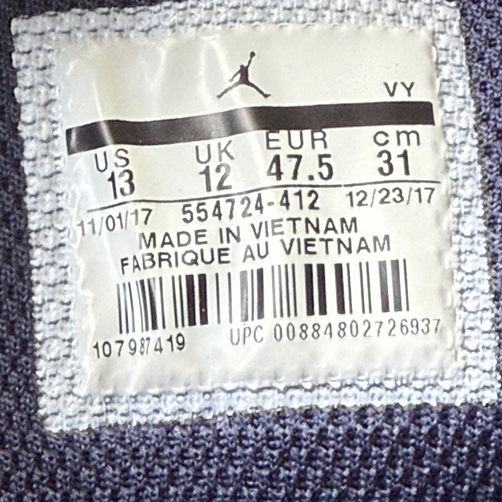 Jordan Brand Nike Air Jordan 1 2017 Mid Obsidian Royal 554724-412 Size 13 Size US 13 / EU 46 - 6 Thumbnail