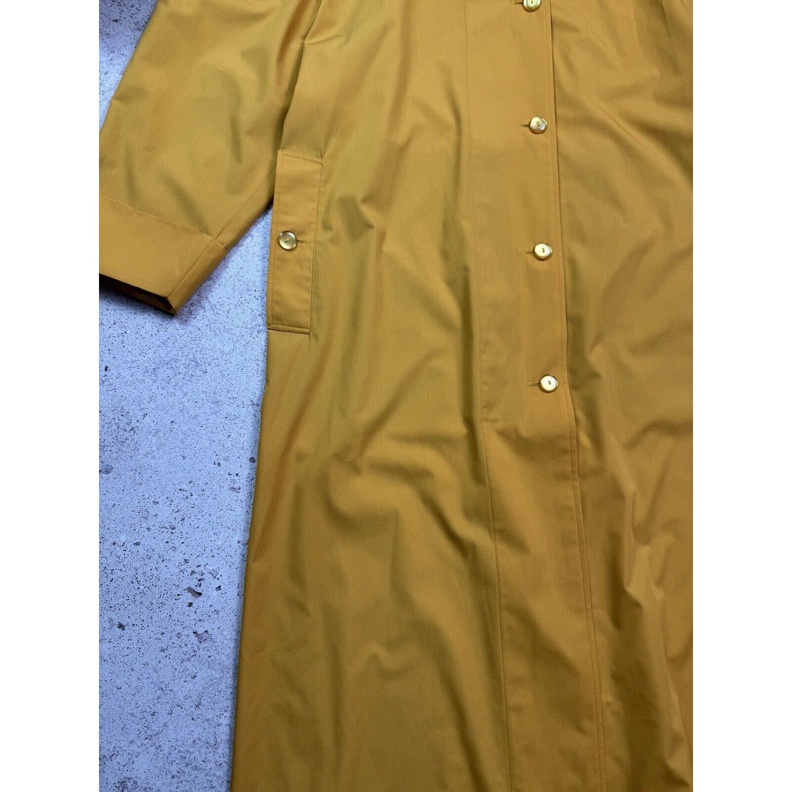 Vintage Vintage 90s 80s Christian Aujard Yellow Trench Coat Size 38 Size M / US 6-8 / IT 42-44 - 9 Thumbnail