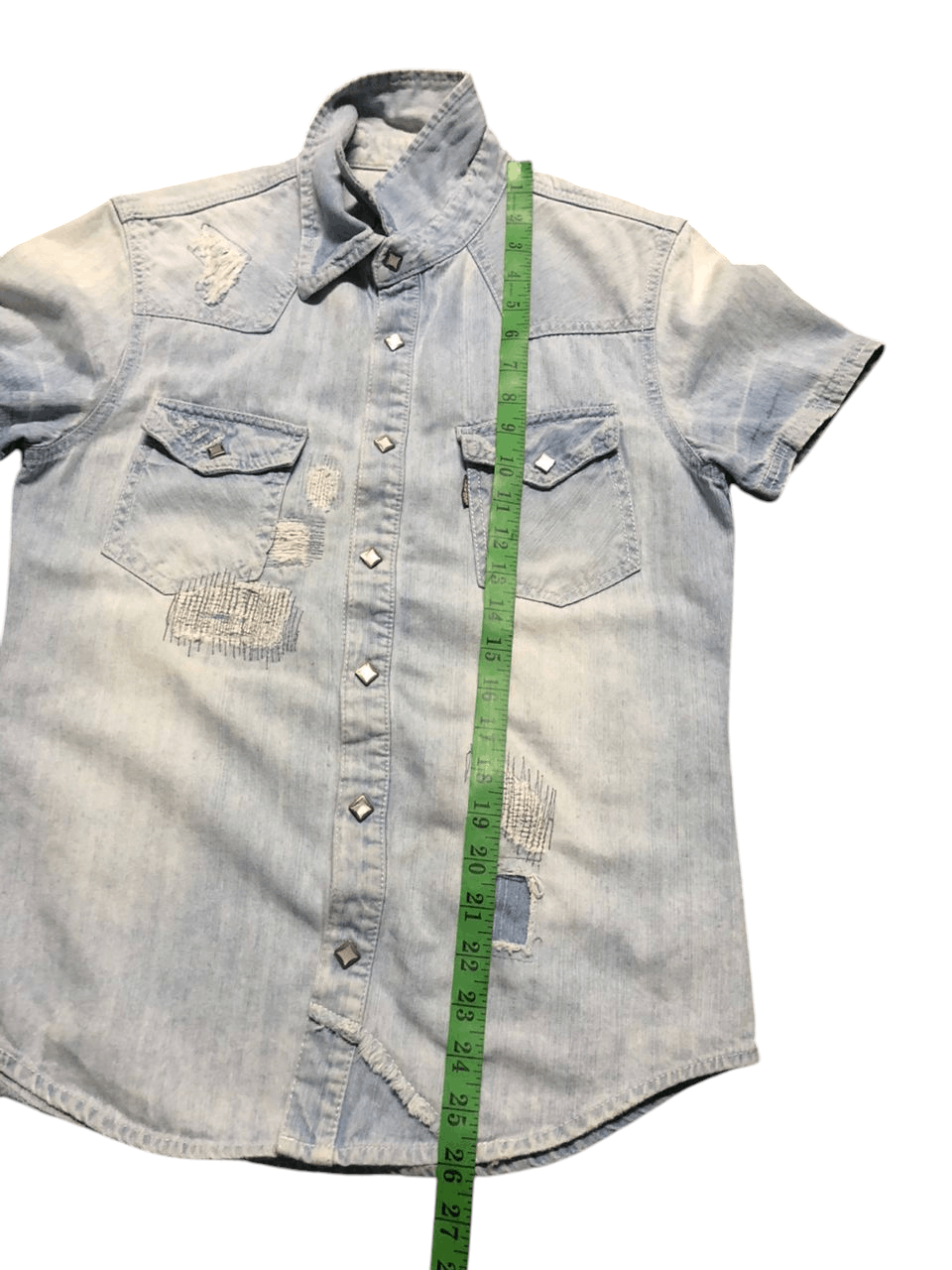 JACKROSE Jackrose Patchwork Denim Western Shirt Rare Design Size US S / EU 44-46 / 1 - 19 Thumbnail